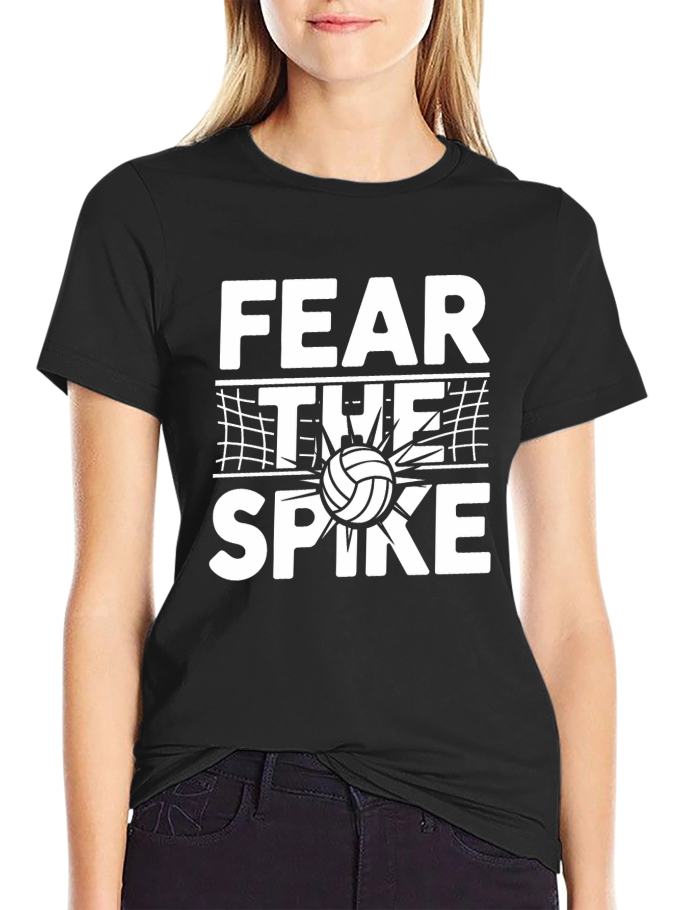 Fear the Spike Volleyball Graphic Tee