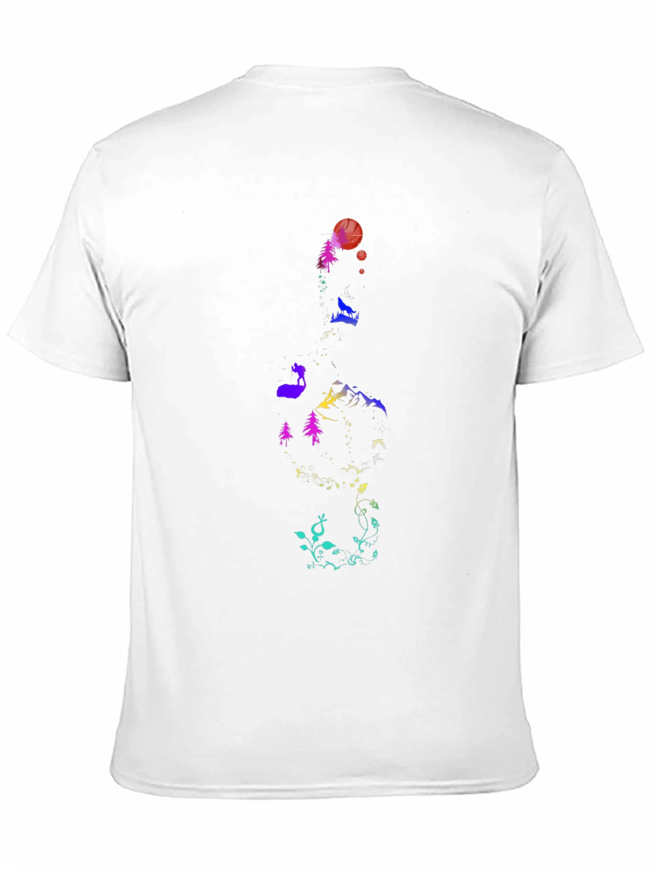 Nature Silhouette Graphic Tee - Unique Design