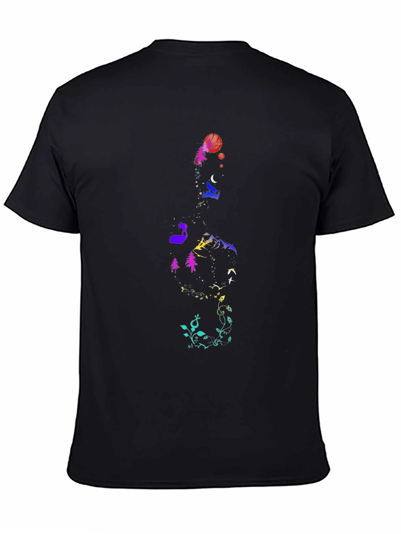 Nature Silhouette Graphic Tee - Unique Design