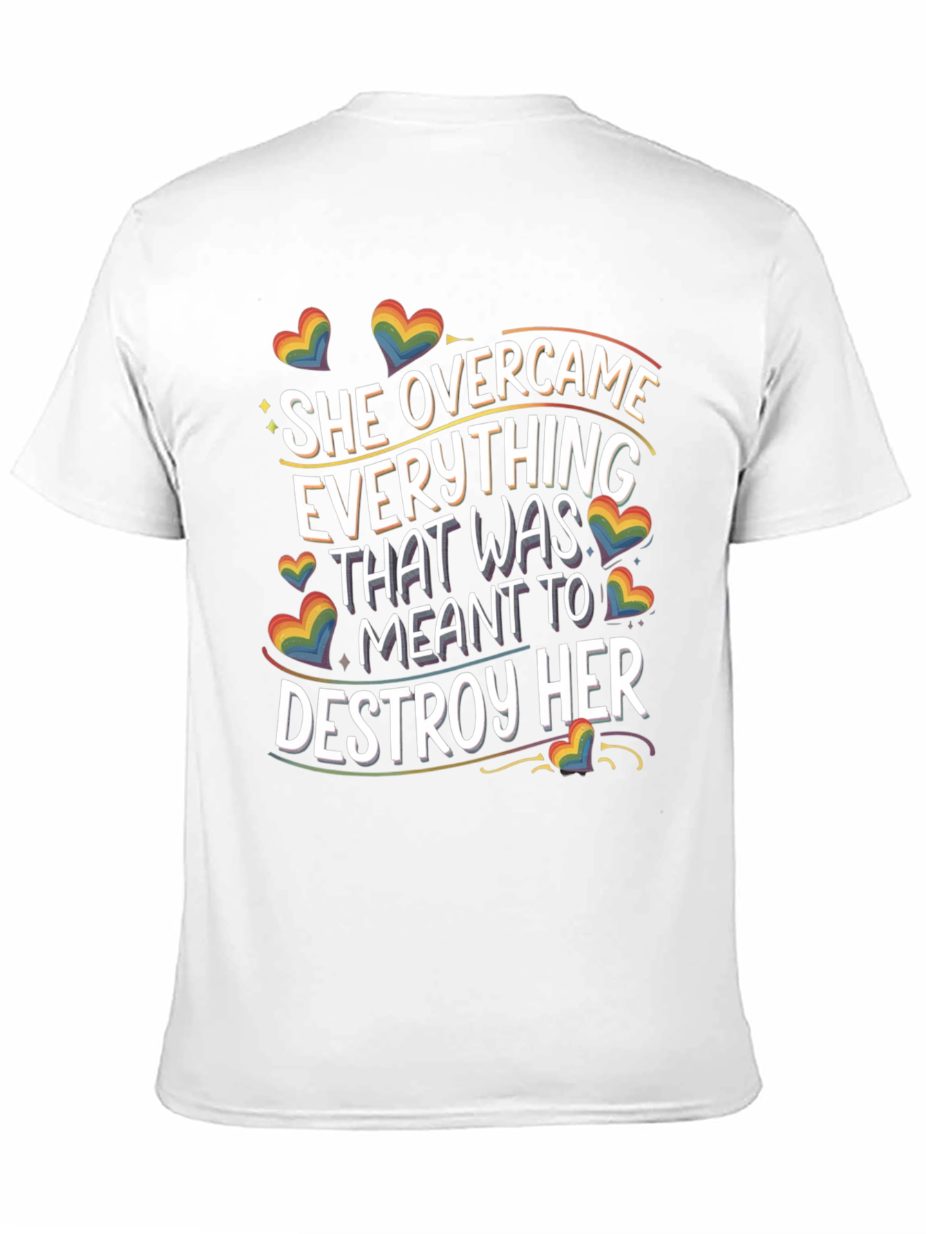 She Overcame LGBTQ Pride T-Shirt