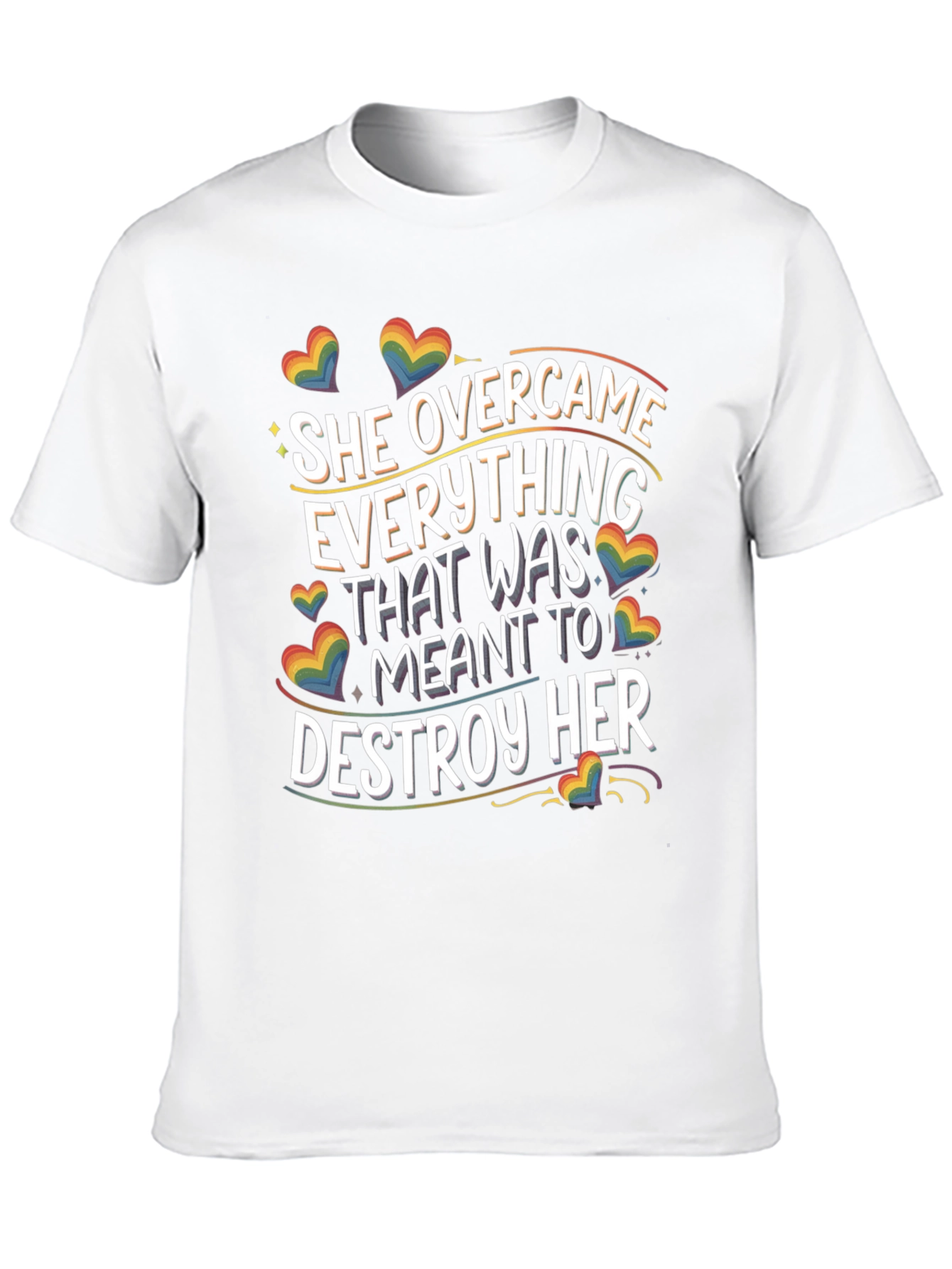She Overcame LGBTQ Pride T-Shirt