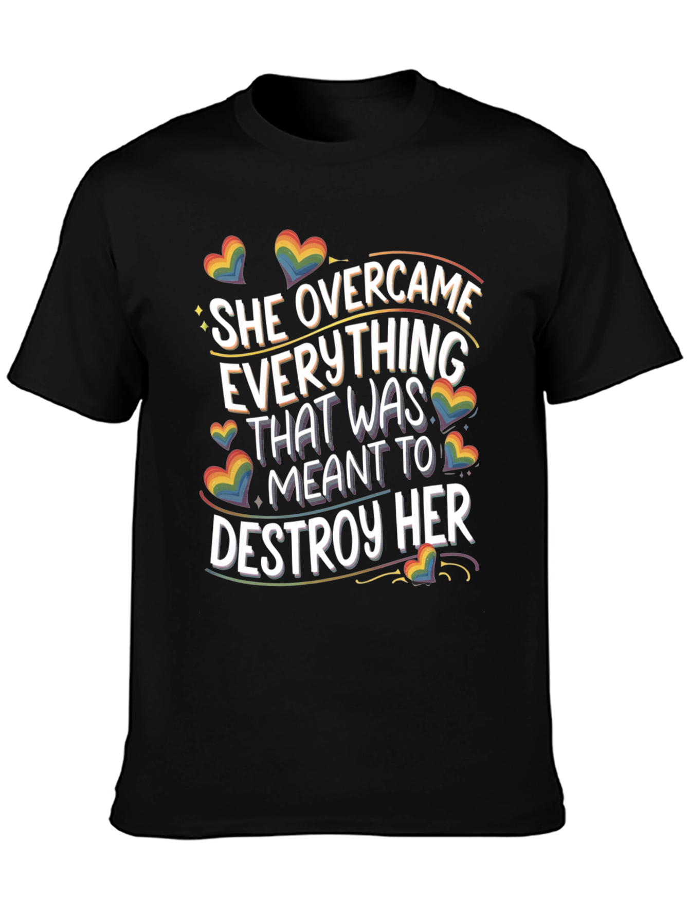 She Overcame LGBTQ Pride T-Shirt