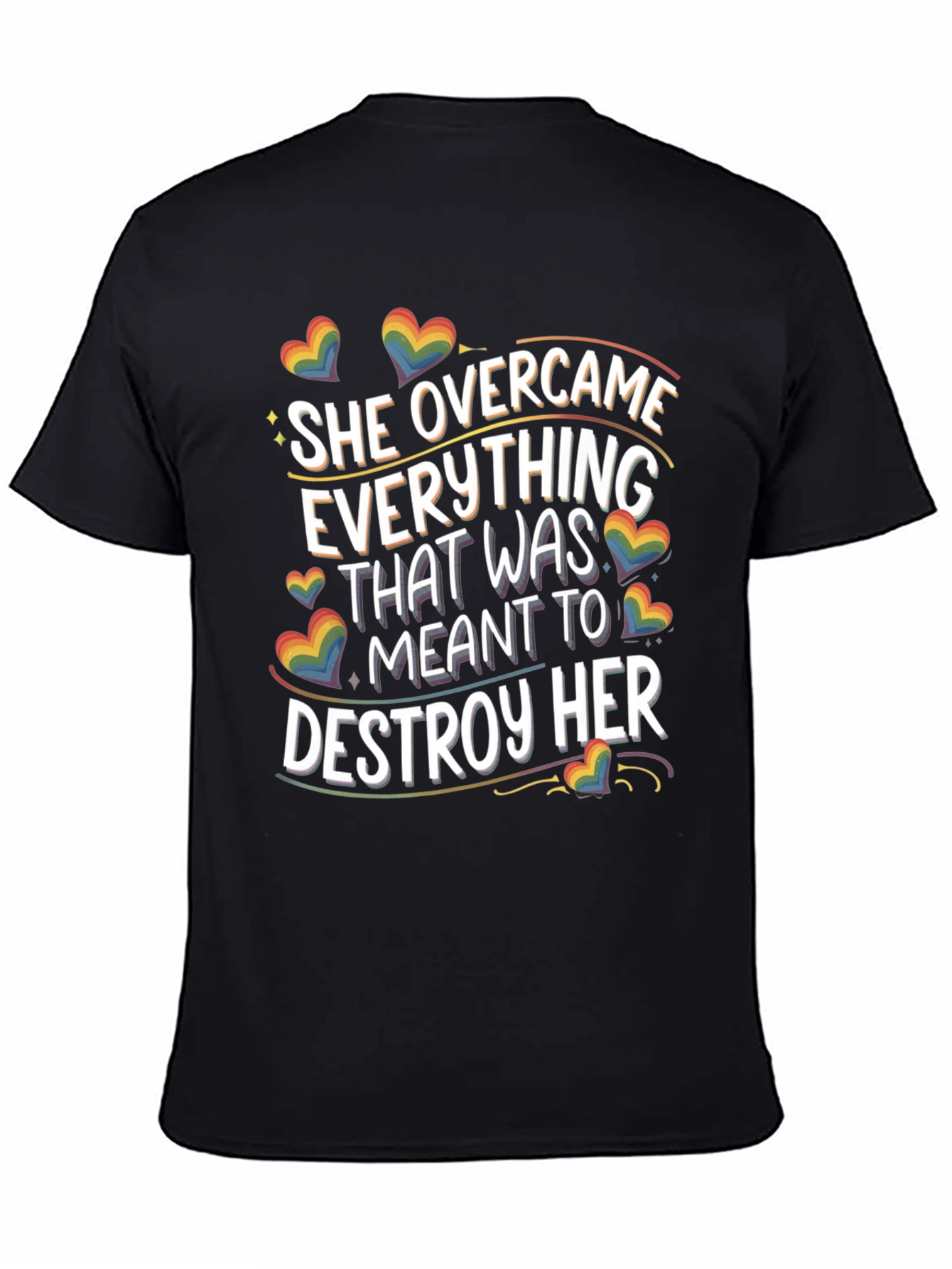 She Overcame LGBTQ Pride T-Shirt