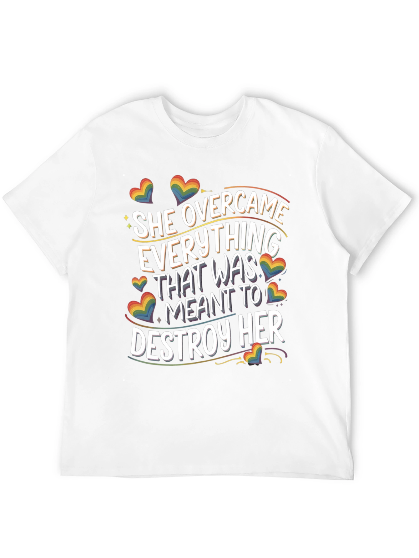 She Overcame LGBTQ Pride T-Shirt