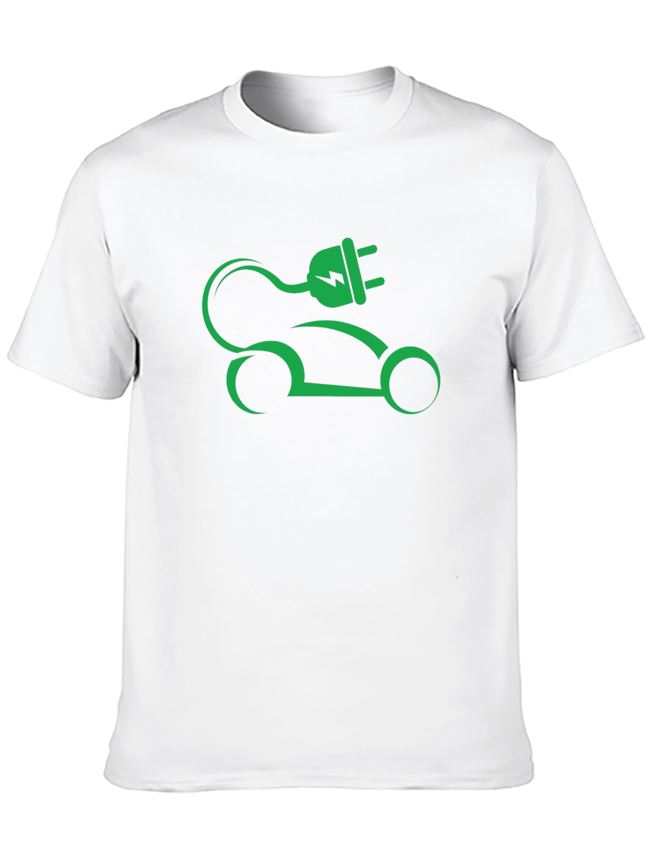 Electric Car T-Shirt - Green Vehicle Graphic Tee
