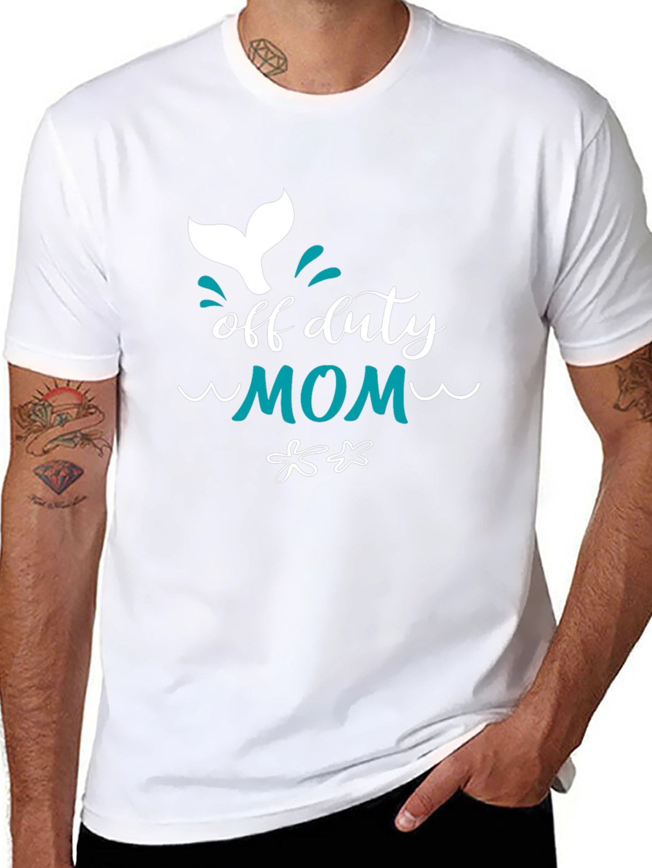 Off Duty Mom Graphic Tee - Relaxed Comfort