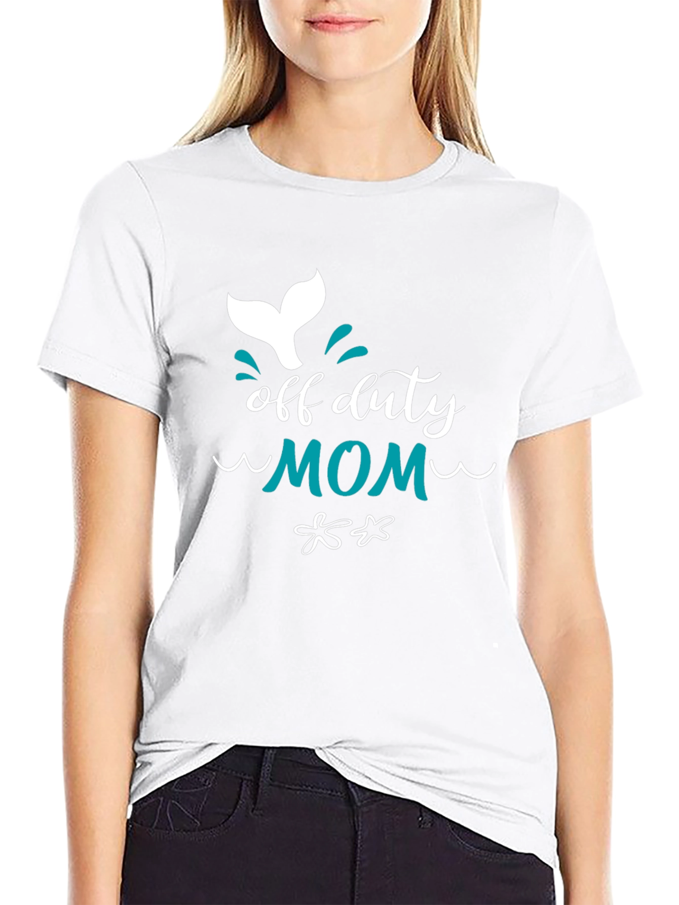 Off Duty Mom Graphic Tee - Relaxed Comfort