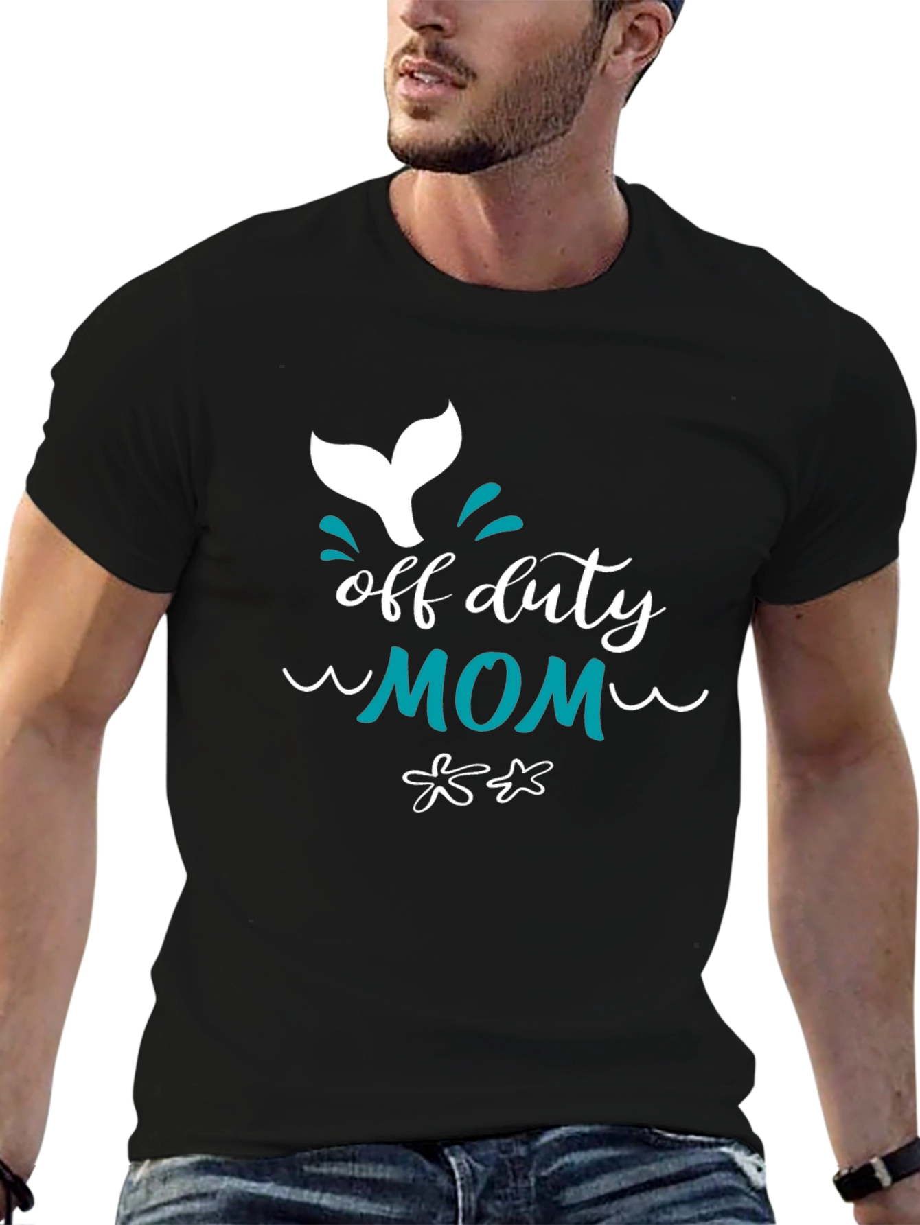 Off Duty Mom Graphic Tee - Relaxed Comfort