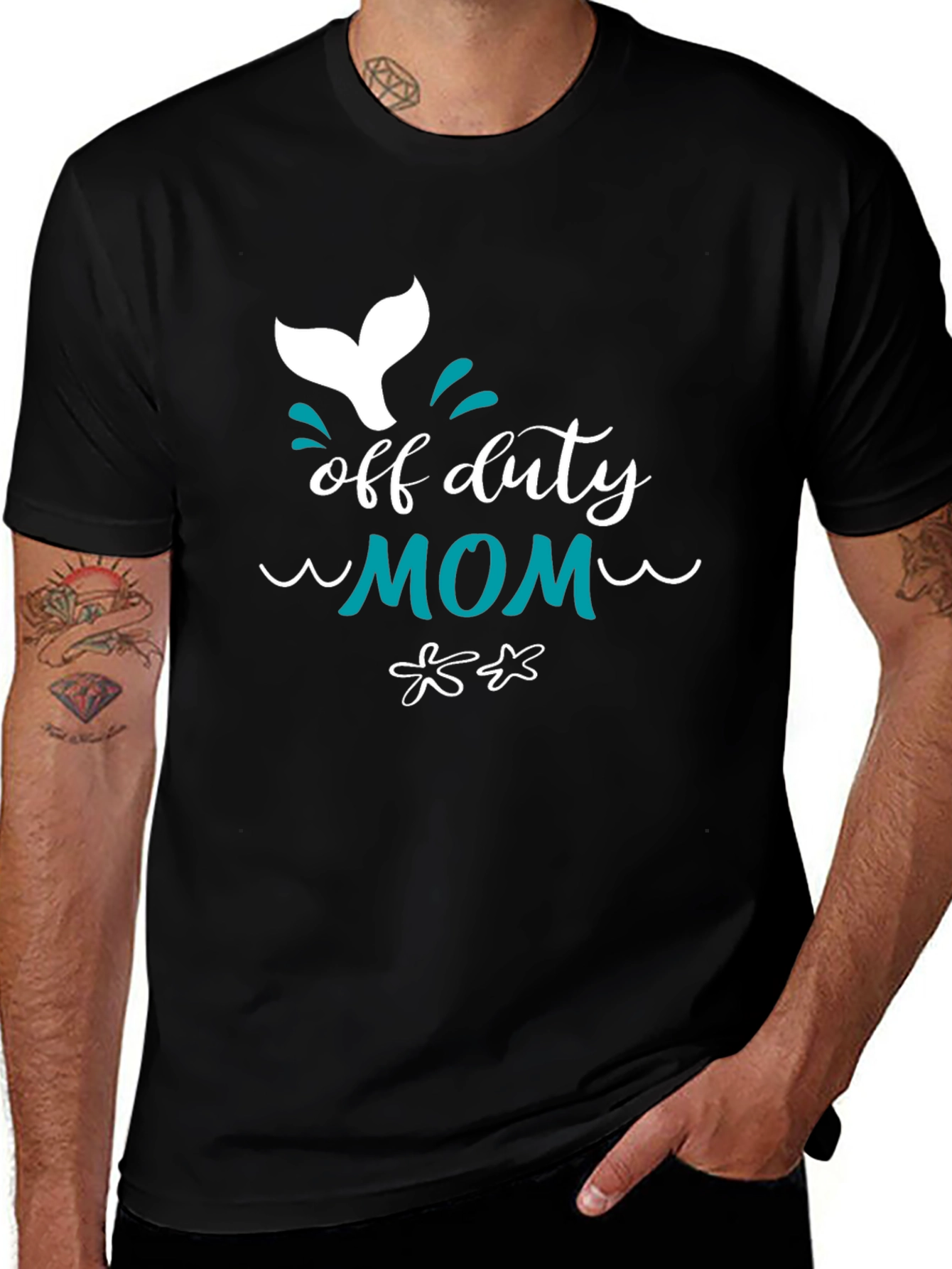 Off Duty Mom Graphic Tee - Relaxed Comfort