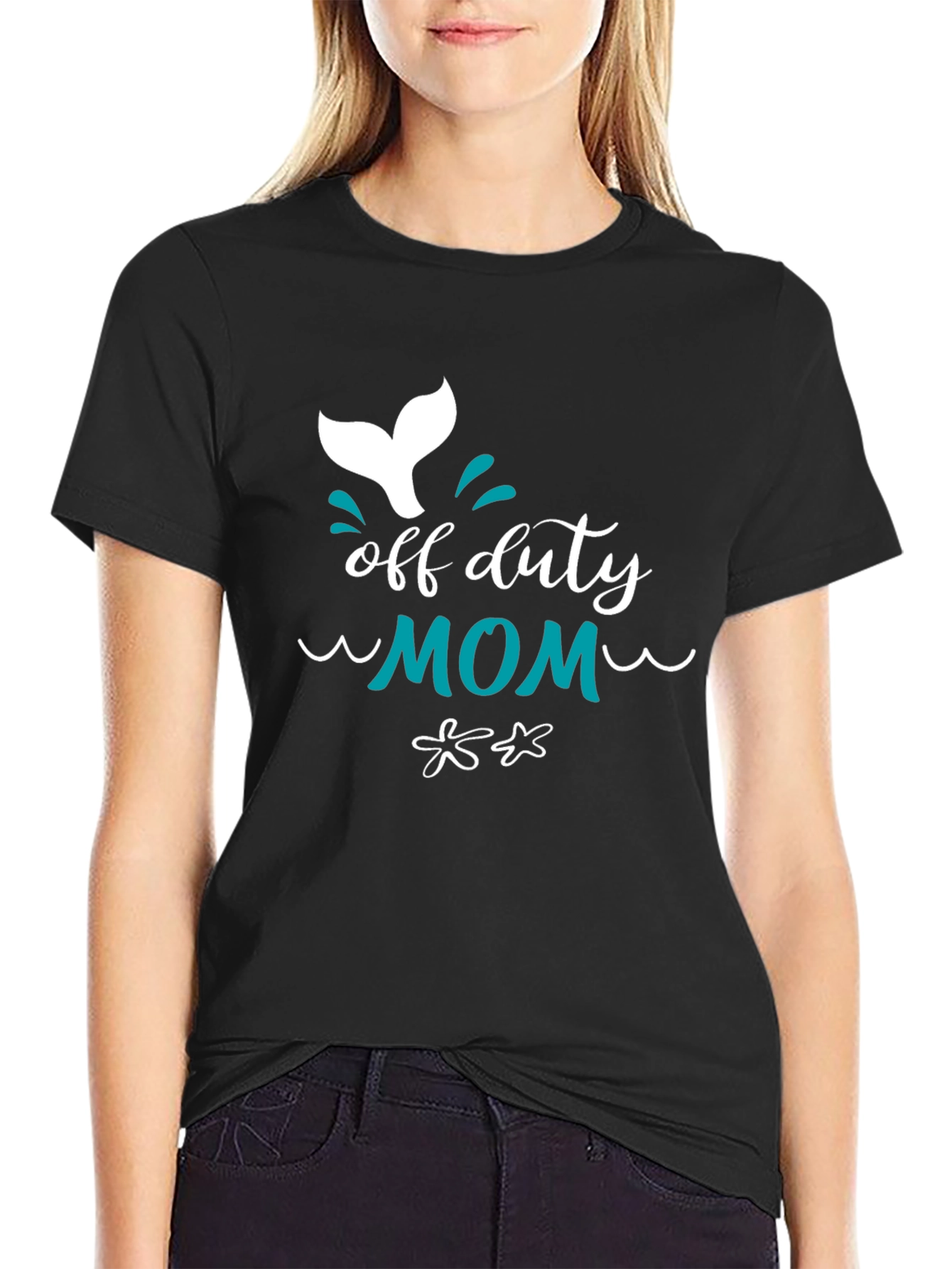 Off Duty Mom Graphic Tee - Relaxed Comfort