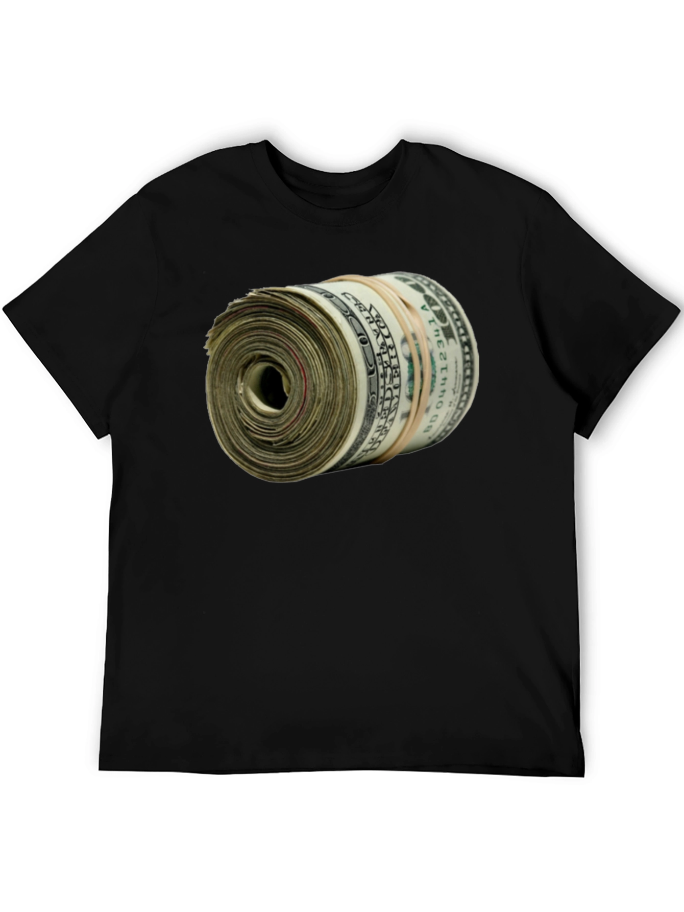 Money Roll Graphic Tee - Black