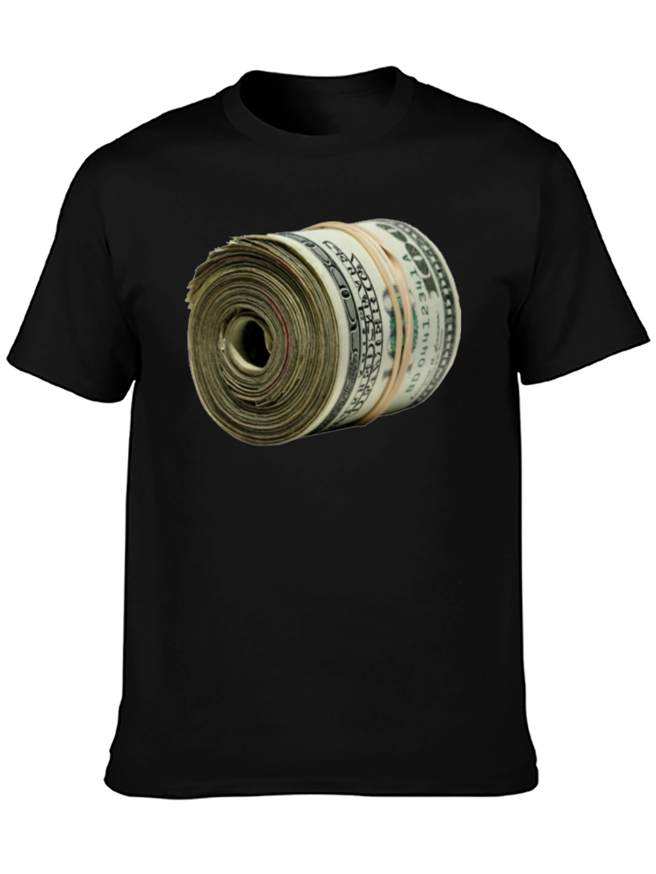 Money Roll Graphic Tee - Black