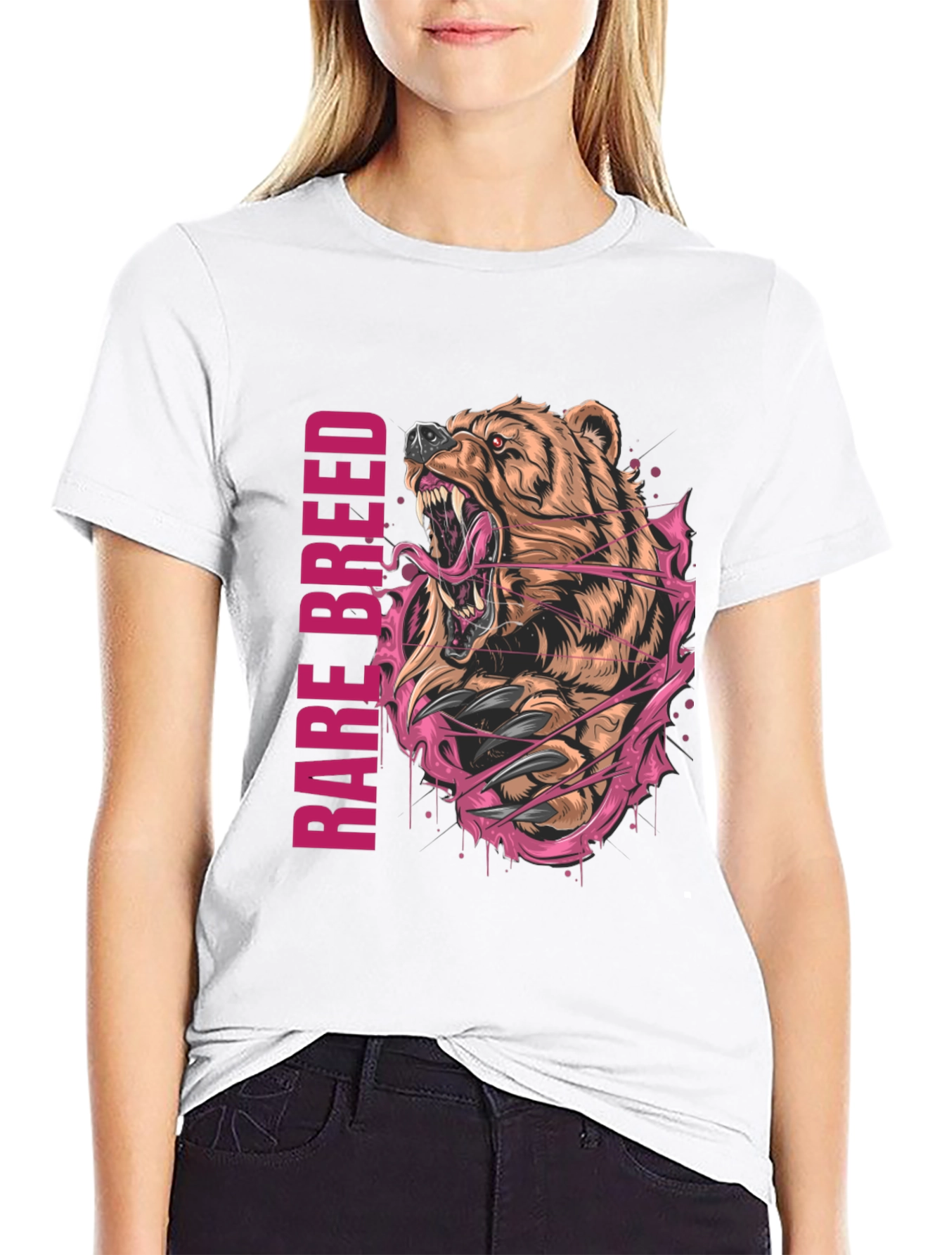 Rare Breed Bear Graphic T-Shirt