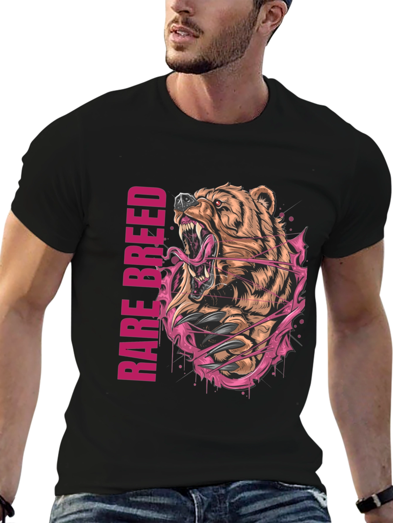 Rare Breed Bear Graphic T-Shirt