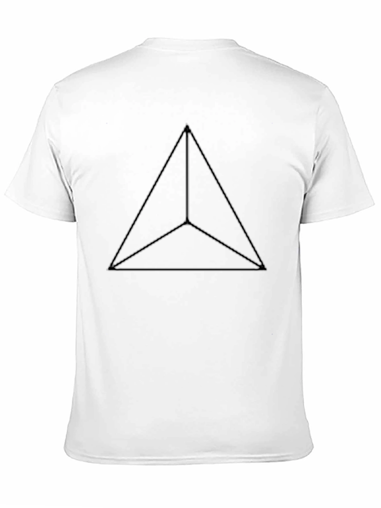 Geometric Triangle Tee - Modern Minimalist Design