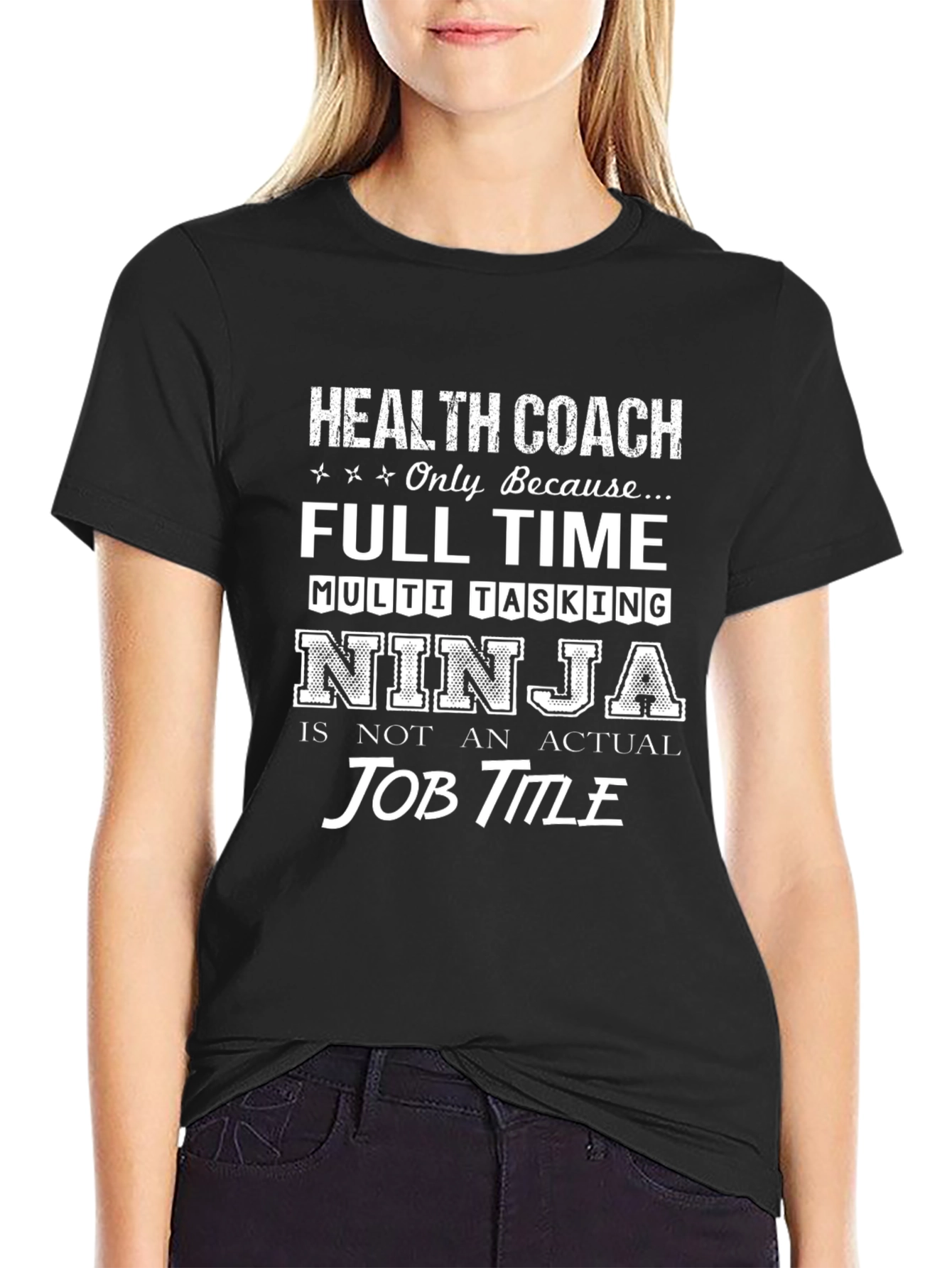 Health Coach Ninja Graphic T-Shirt