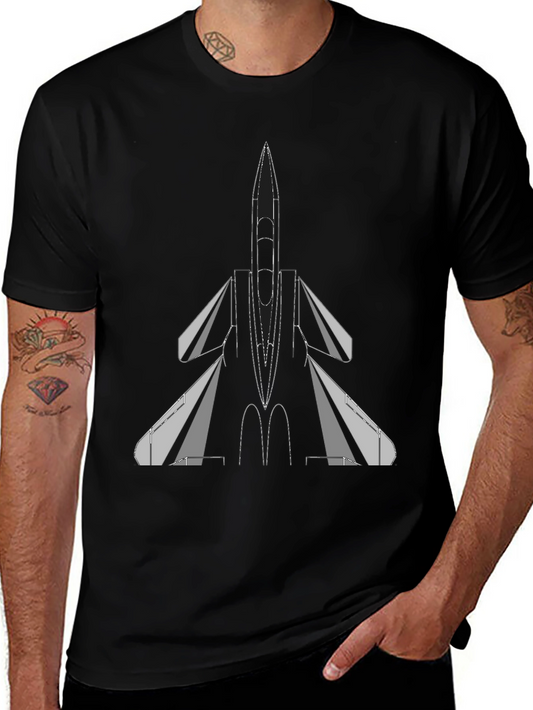 F-15 Eagle Jet Fighter T-Shirt - Black