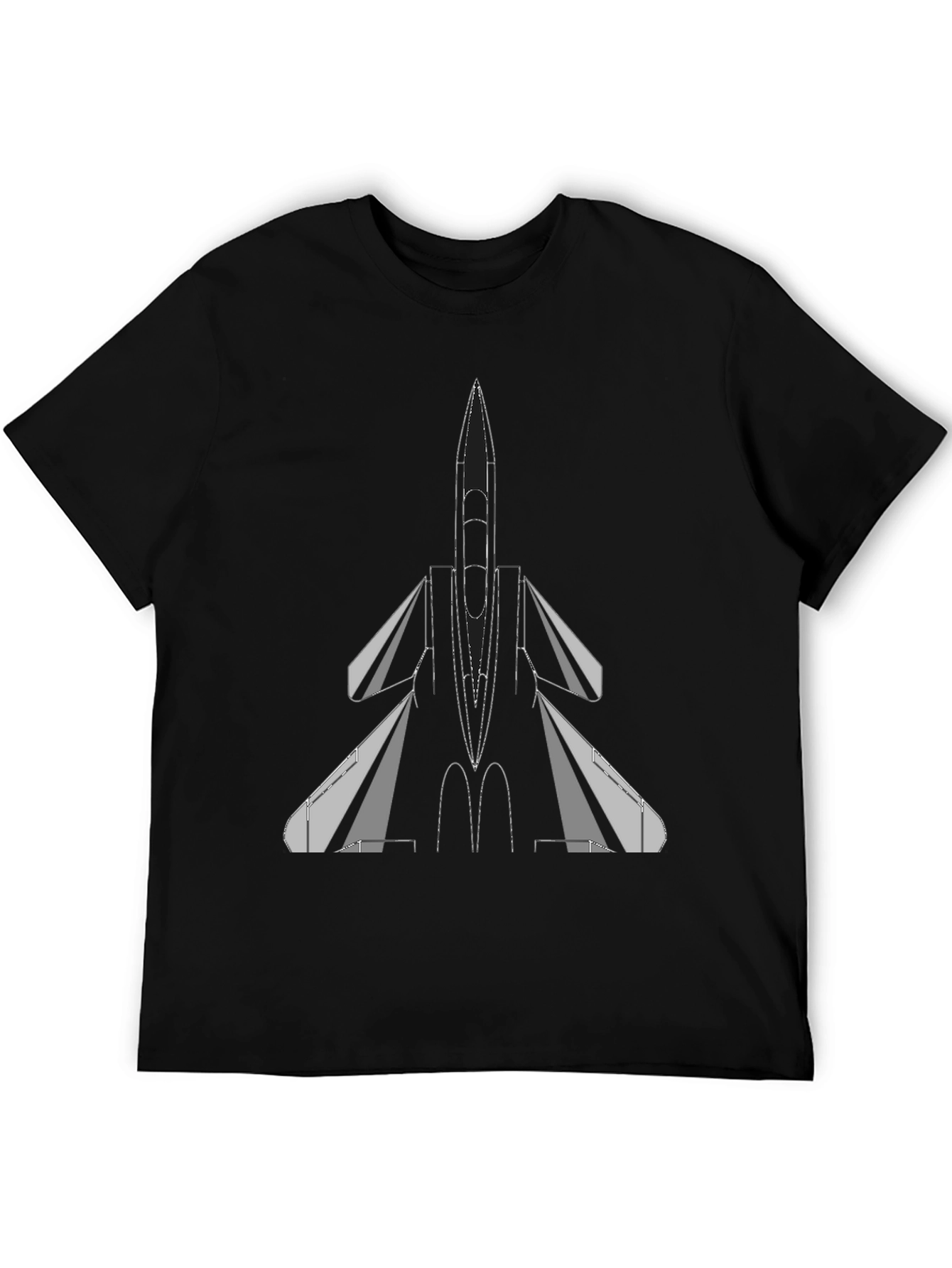 F-15 Eagle Jet Fighter T-Shirt - Black