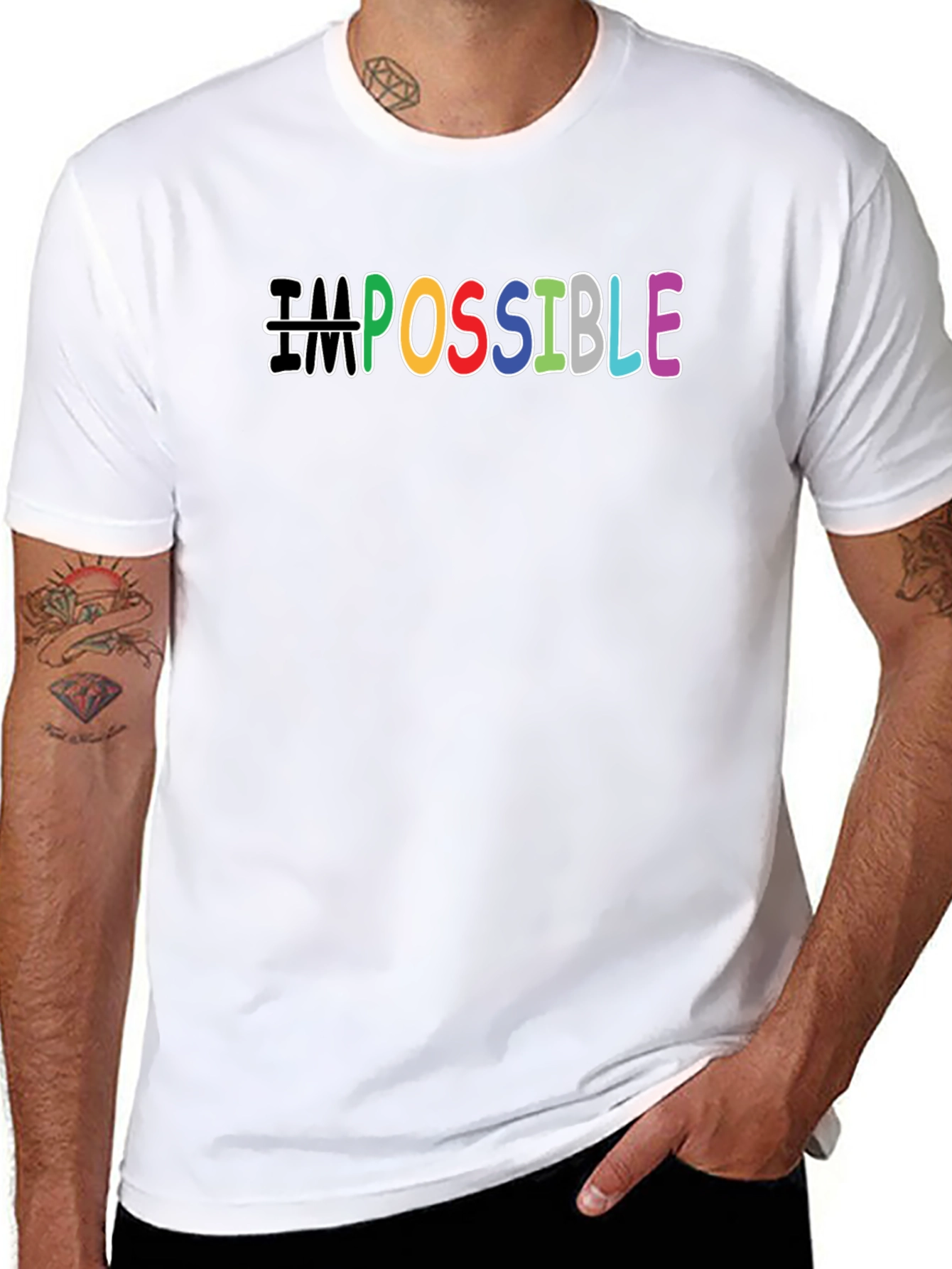 Possible T-Shirt: Rainbow Word Design
