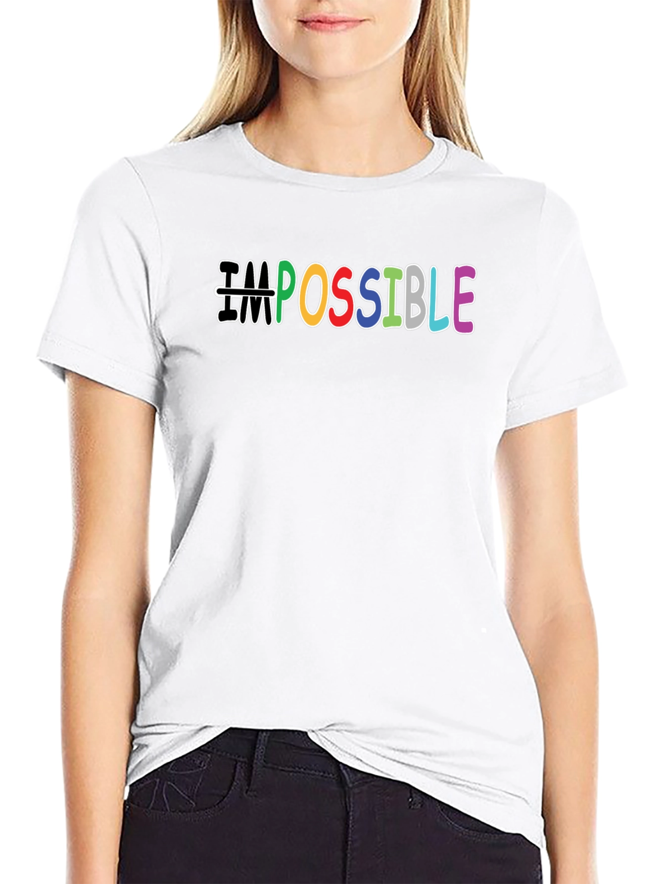Possible T-Shirt: Rainbow Word Design