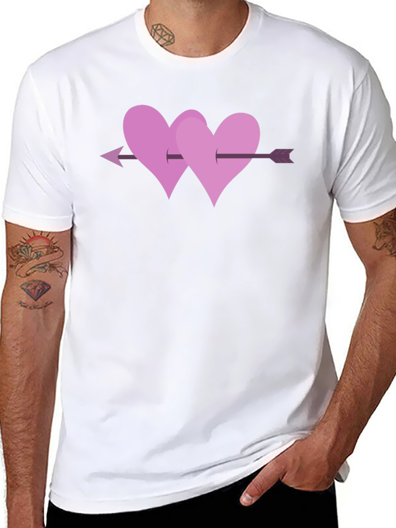Love Arrow Heart T-Shirt - Valentines Day Tee