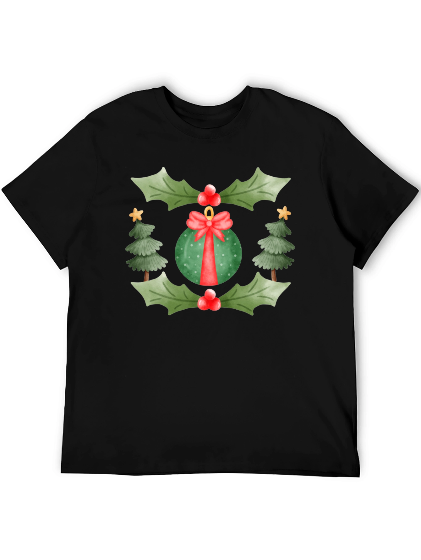 Festive Christmas Ornament Graphic Tee