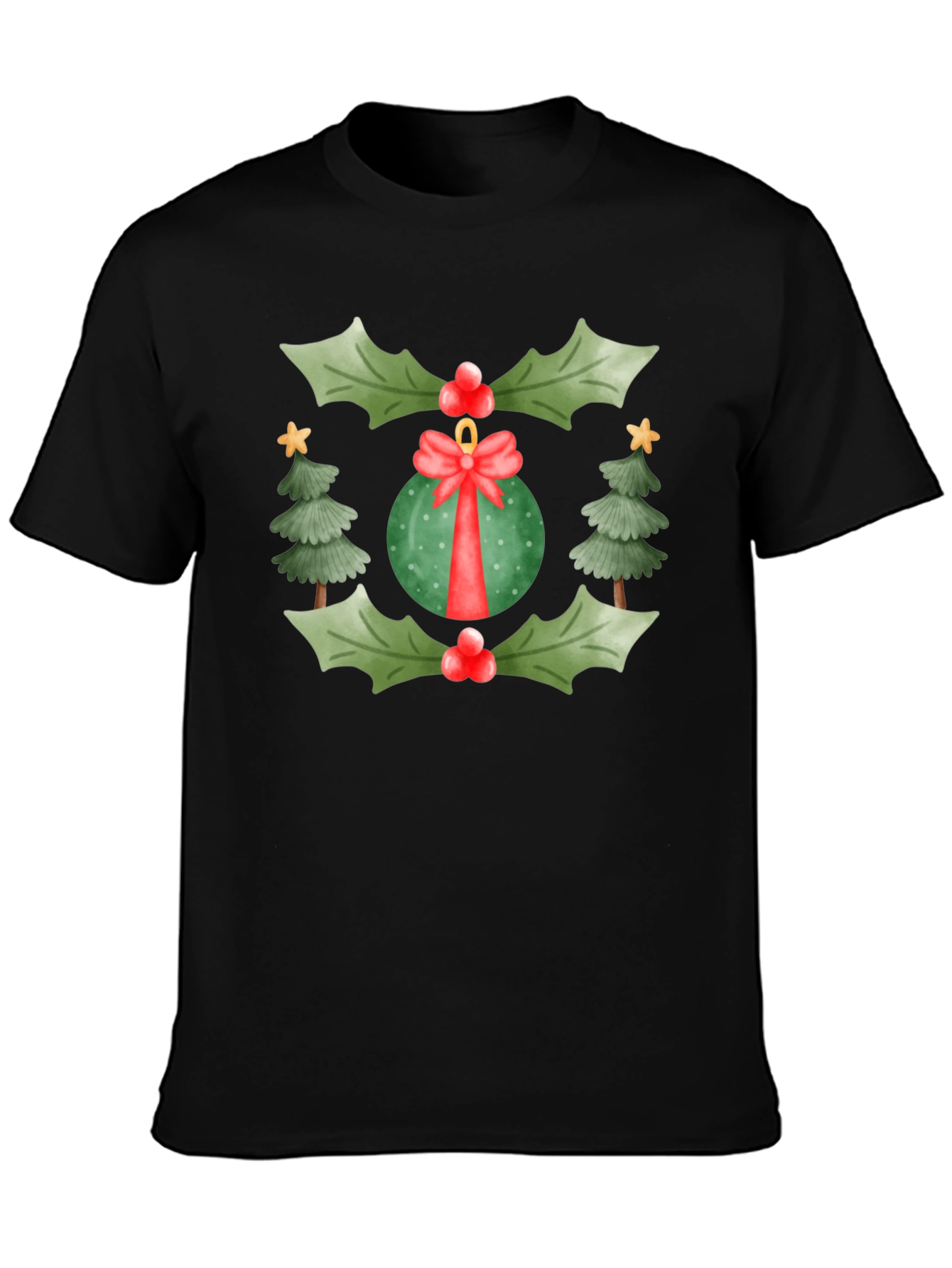 Festive Christmas Ornament Graphic Tee
