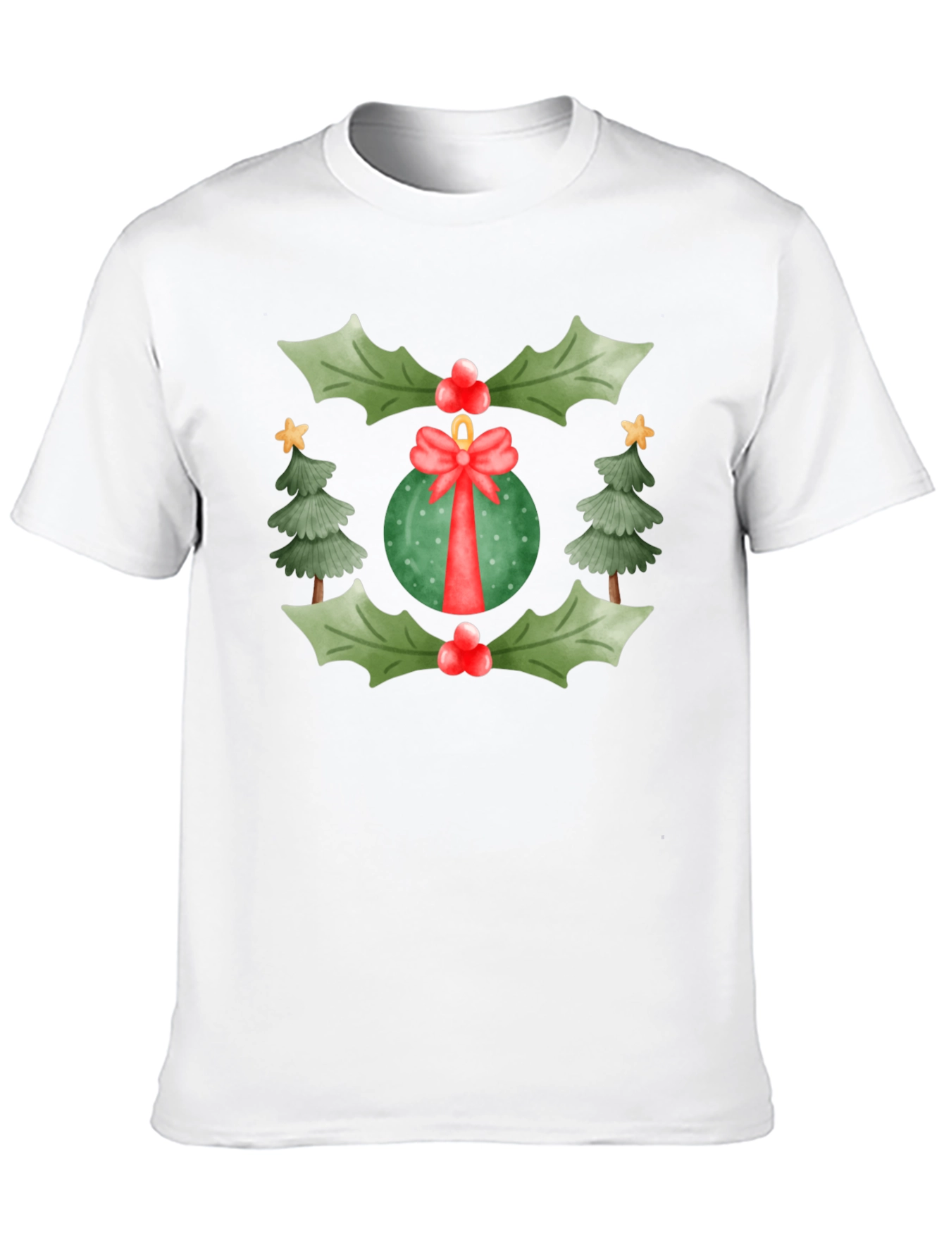 Festive Christmas Ornament Graphic Tee