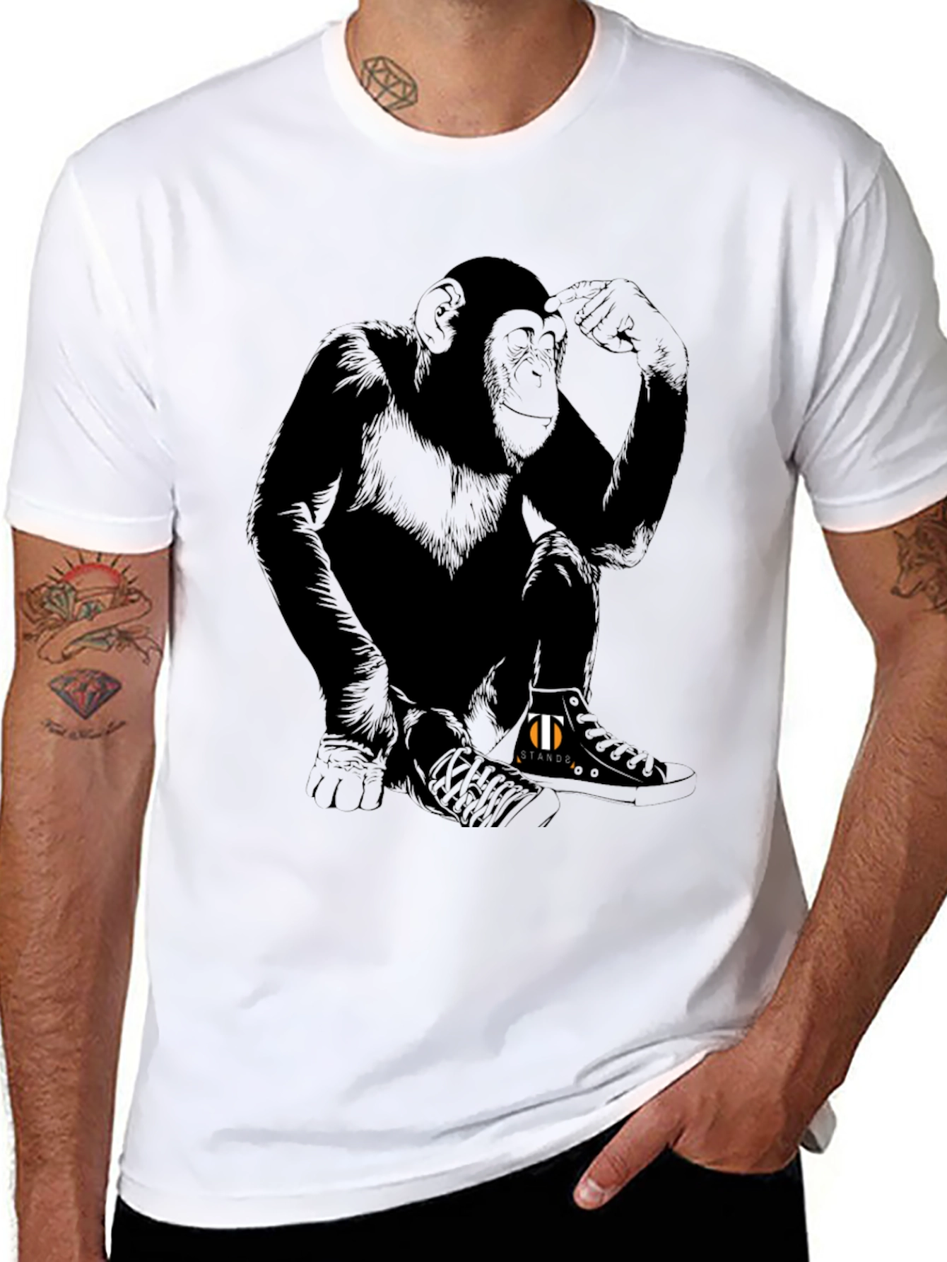 Monkey Graphic Tee - Relaxed Fit