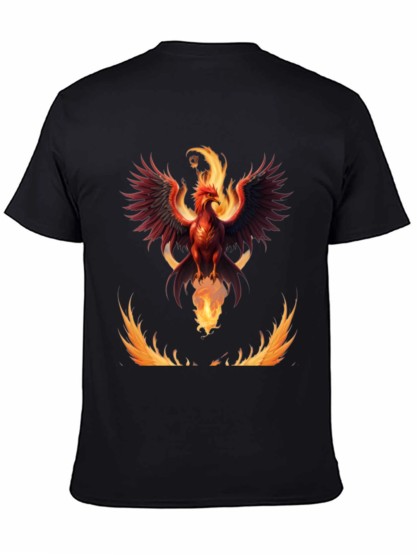 Phoenix Firebird Graphic Tee - Mens Black T-Shirt