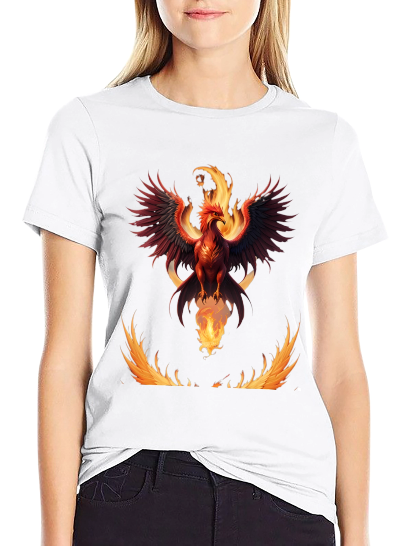 Phoenix Firebird Graphic Tee - Mens Black T-Shirt