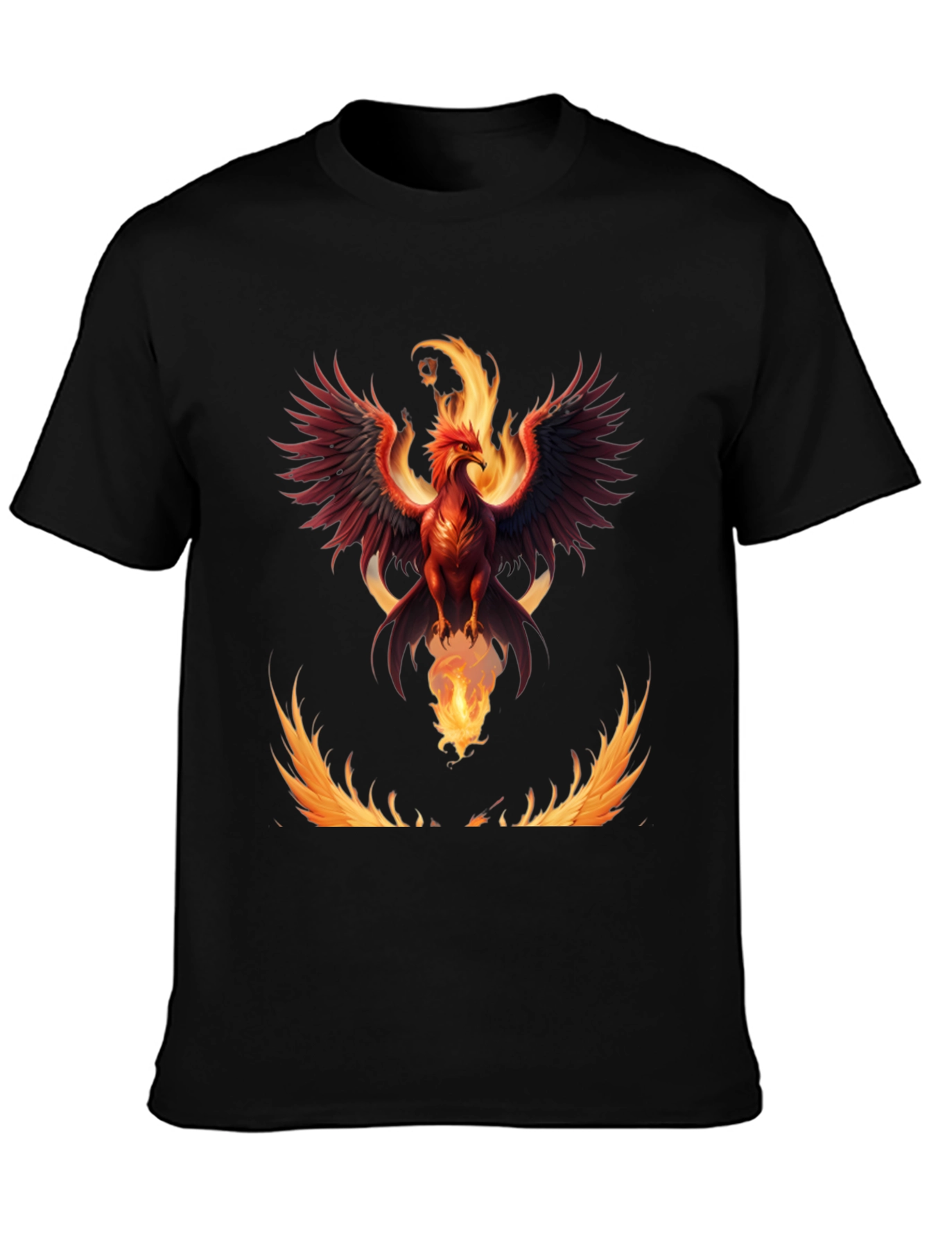 Phoenix Firebird Graphic Tee - Mens Black T-Shirt