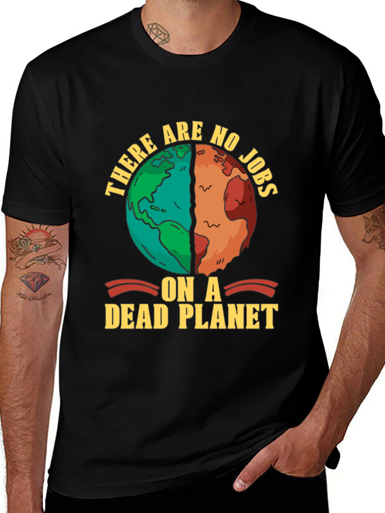 There are no jobs on a dead planet T-shirt