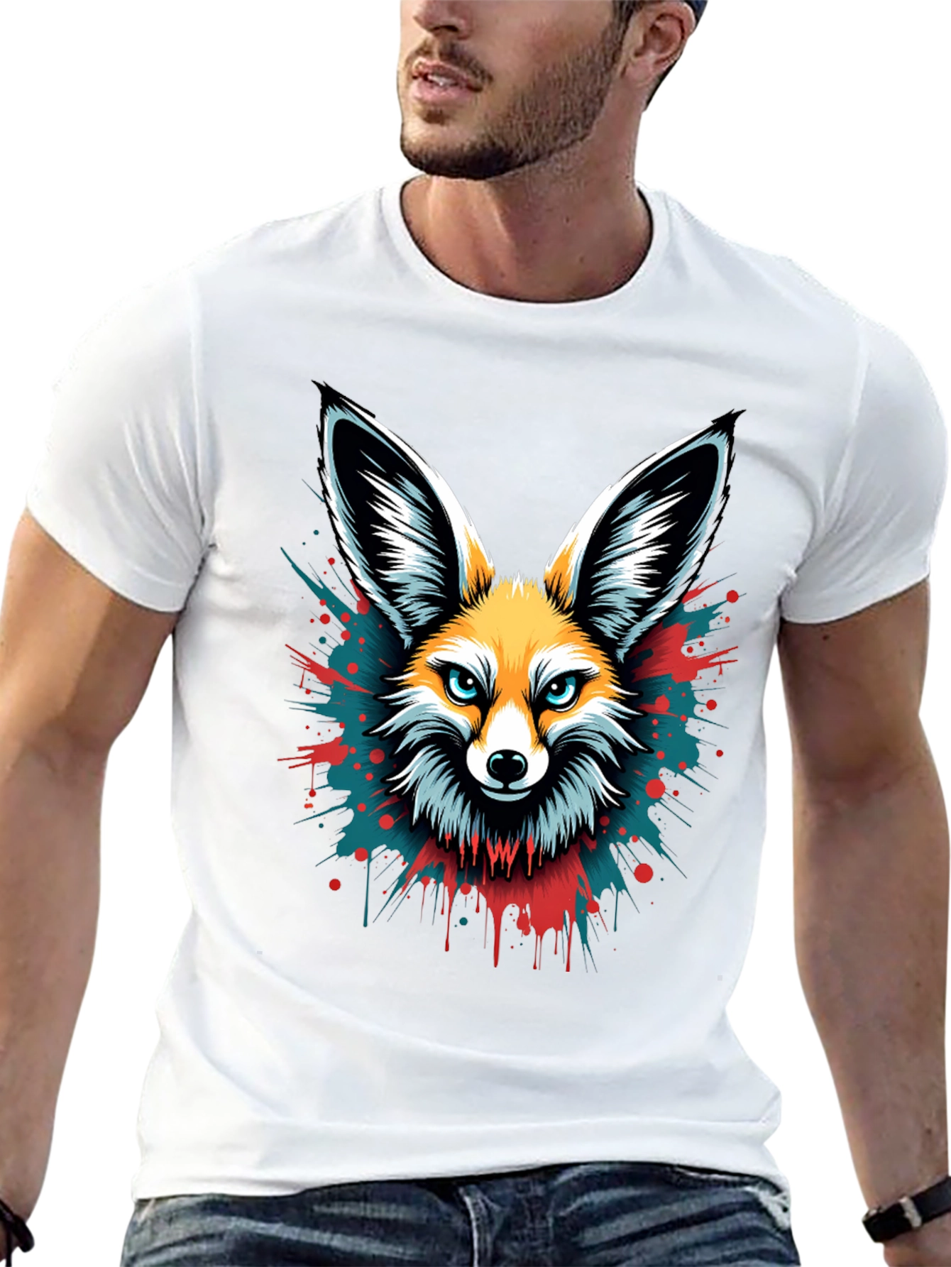 Fox Head Graphic Tee - Mens Black T-Shirt