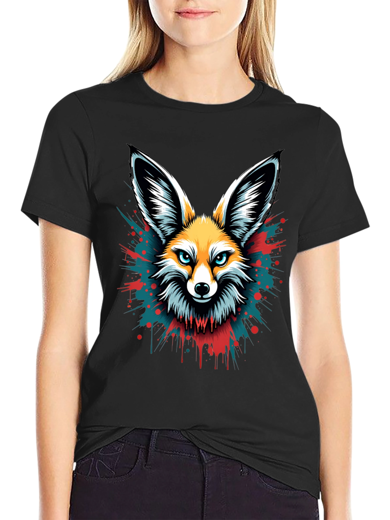 Fox Head Graphic Tee - Mens Black T-Shirt