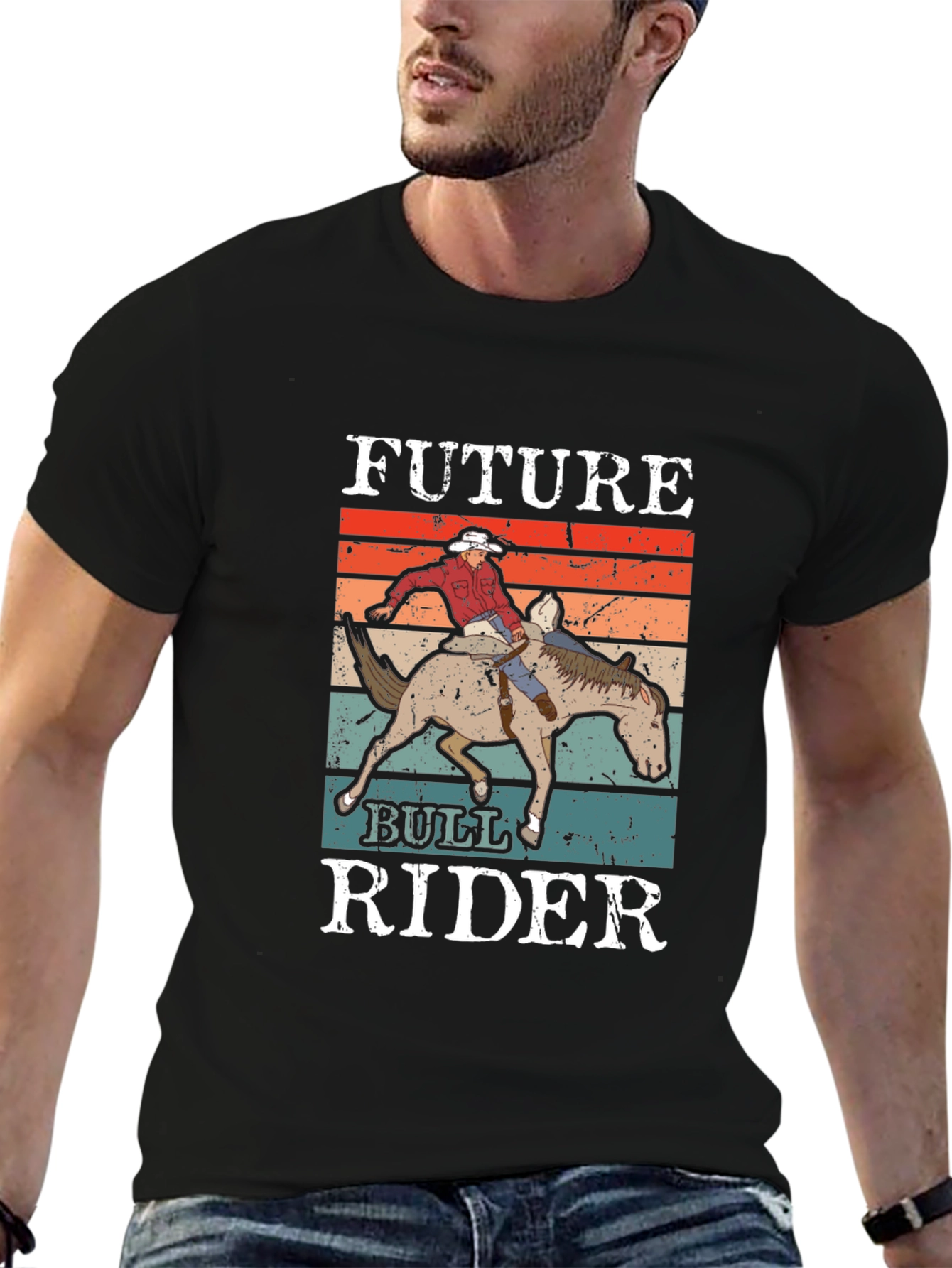 Future Bull Rider Graphic Tee - Western Style