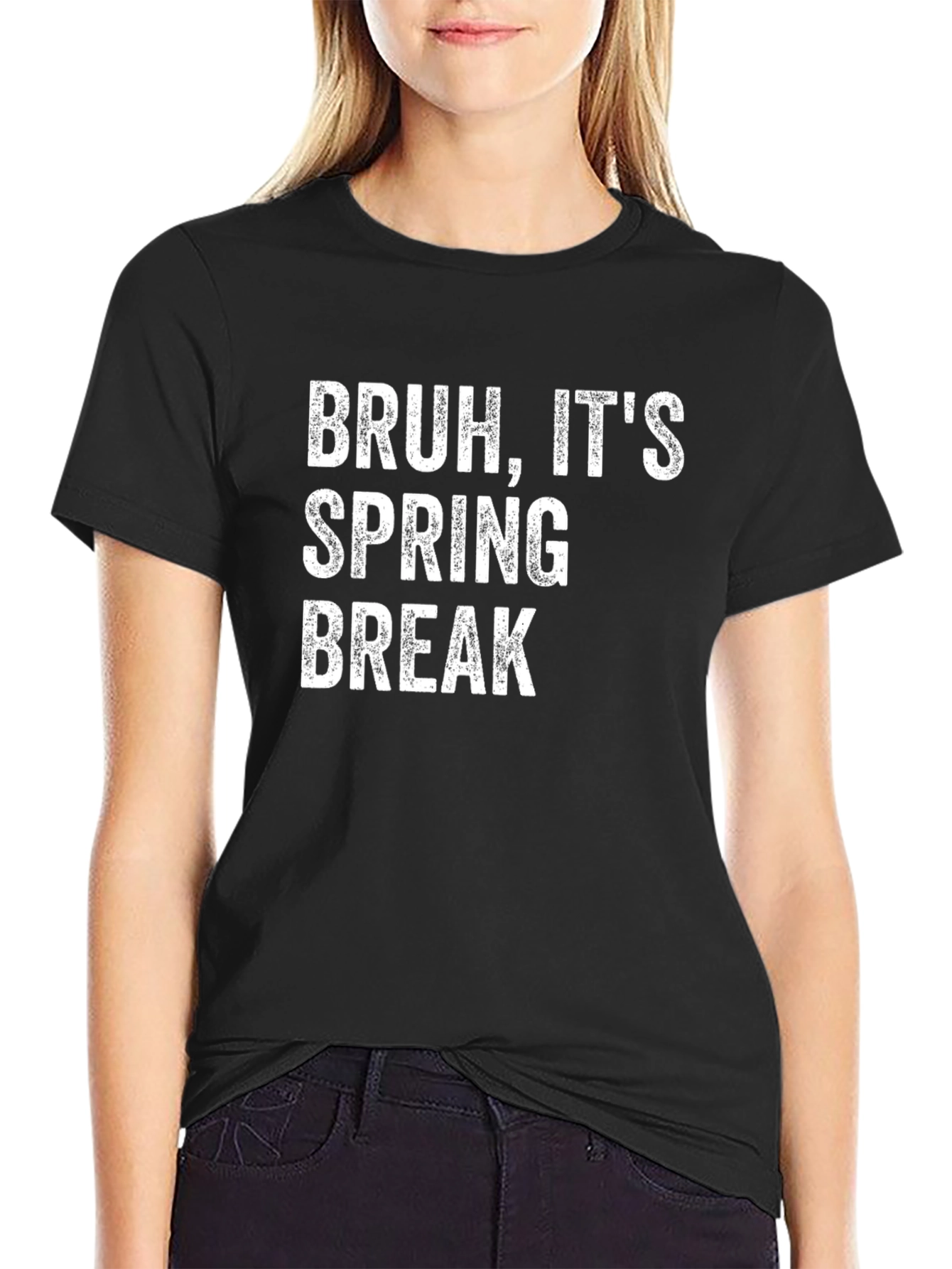 Bruh Its Spring Break T-Shirt Funny Vacation Tee