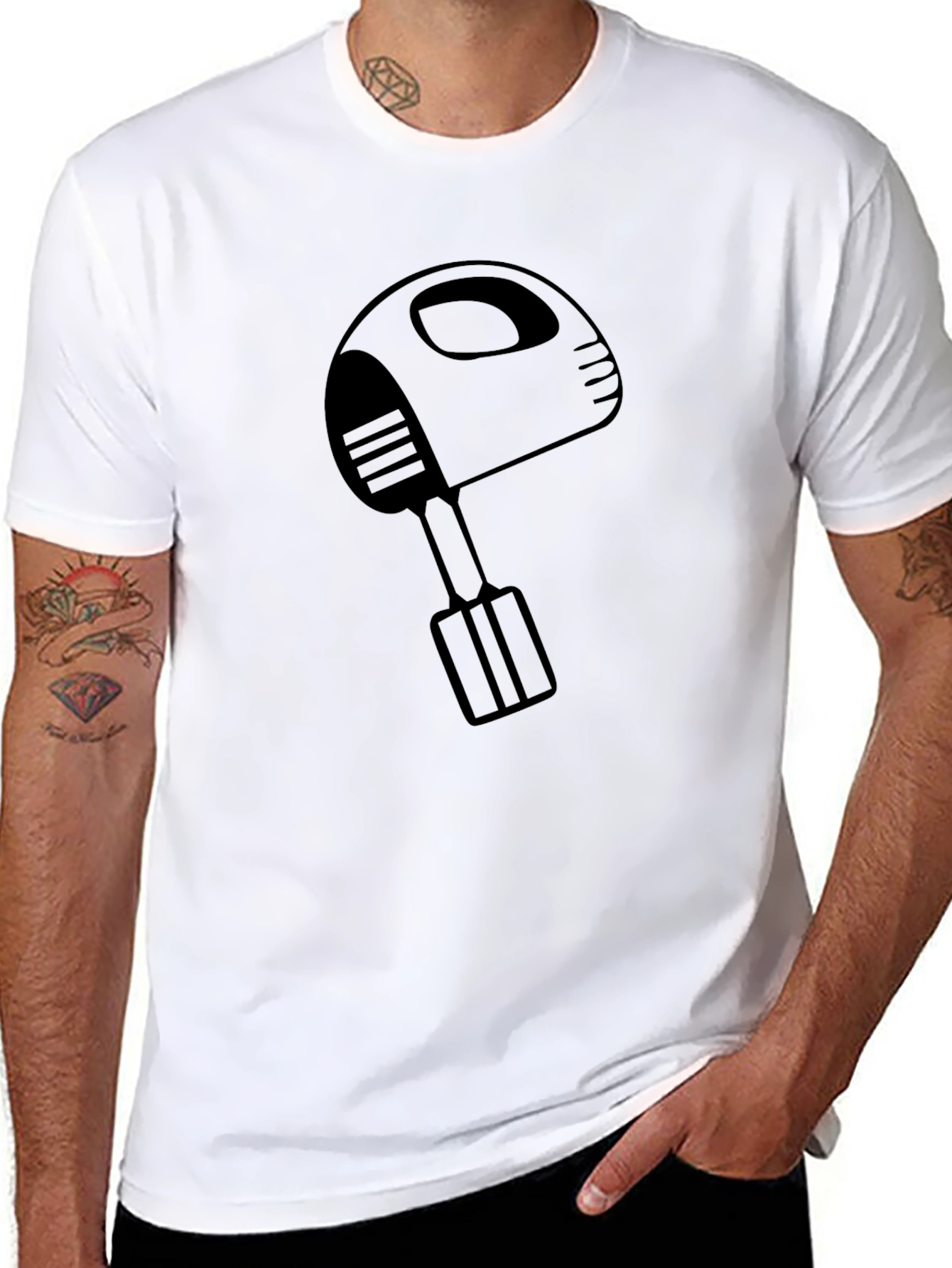 Mixer Graphic Tee - Black Casual T-Shirt