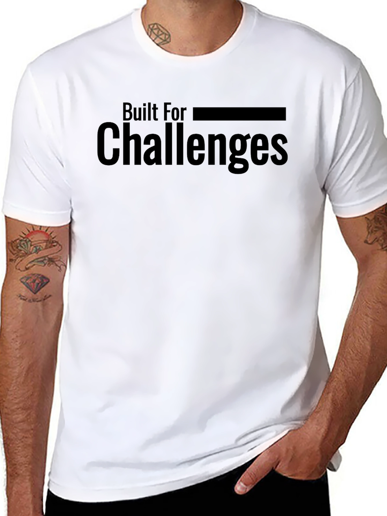Built For Challenges Black T-Shirt