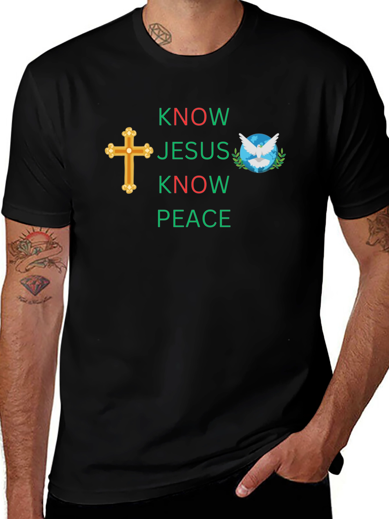 Know Jesus Know Peace Graphic T-Shirt