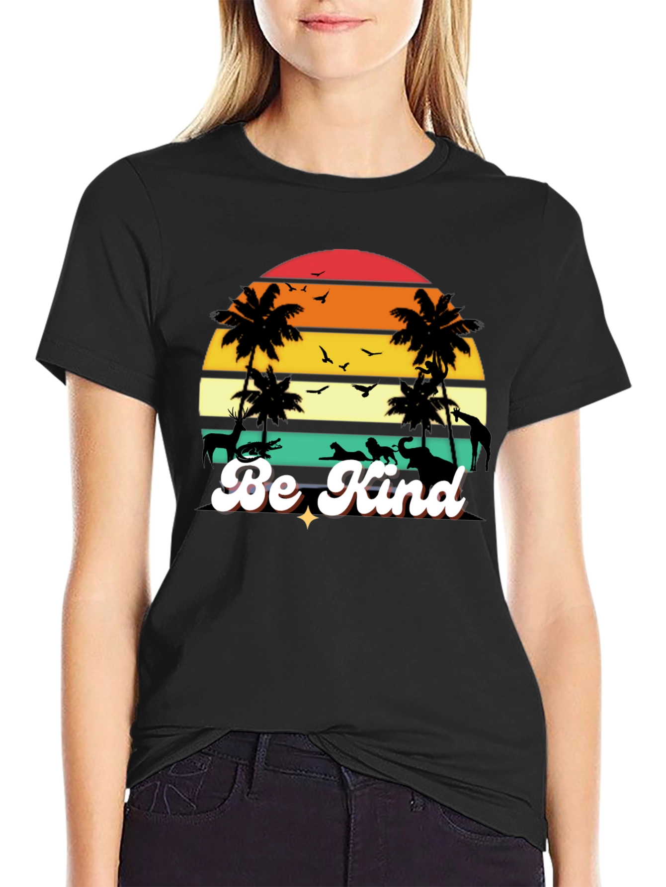 Be Kind Retro Sunset Graphic Tee