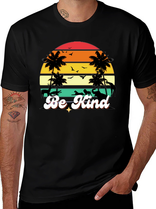 Be Kind Retro Sunset Graphic Tee