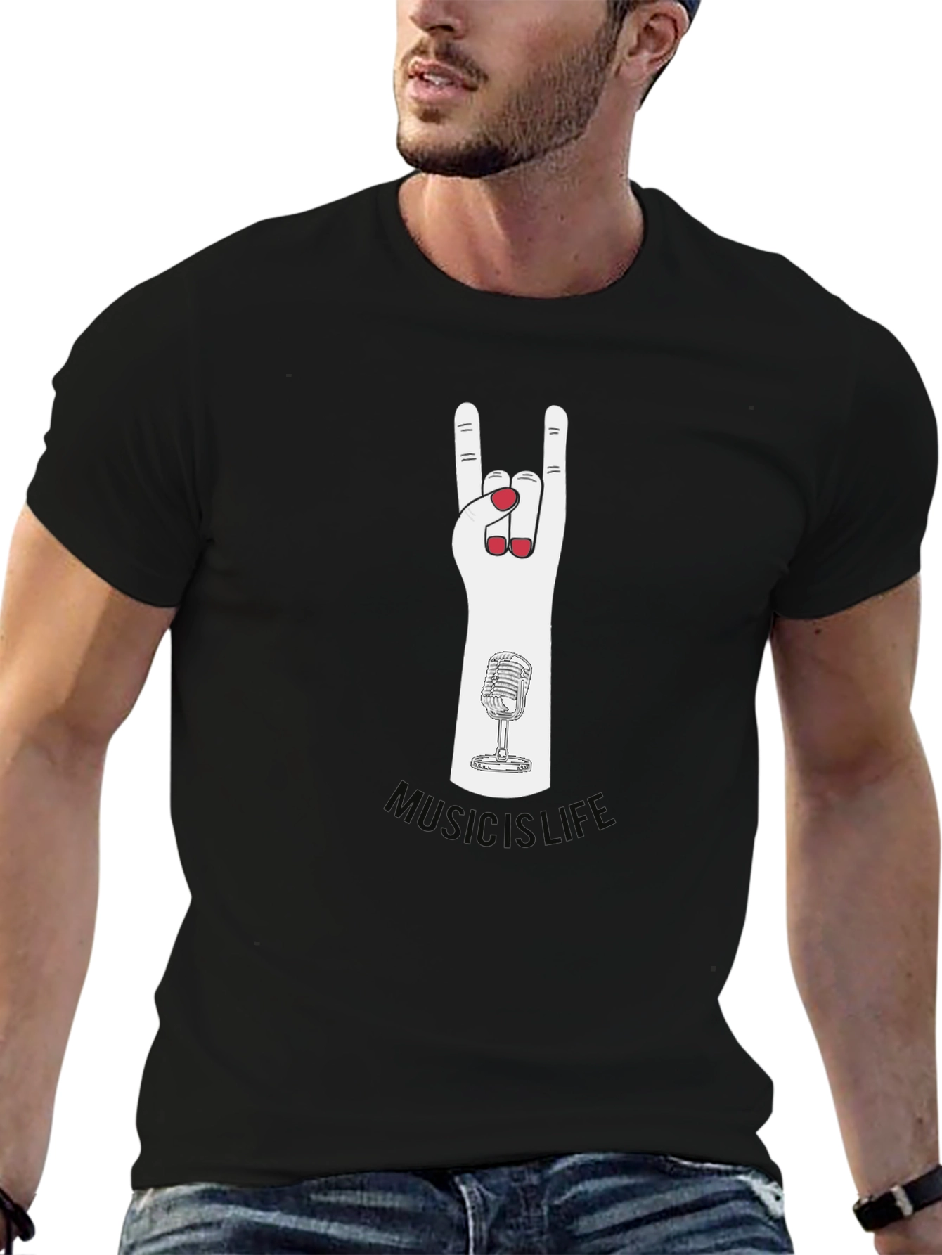 Music is Life Graphic T-Shirt
