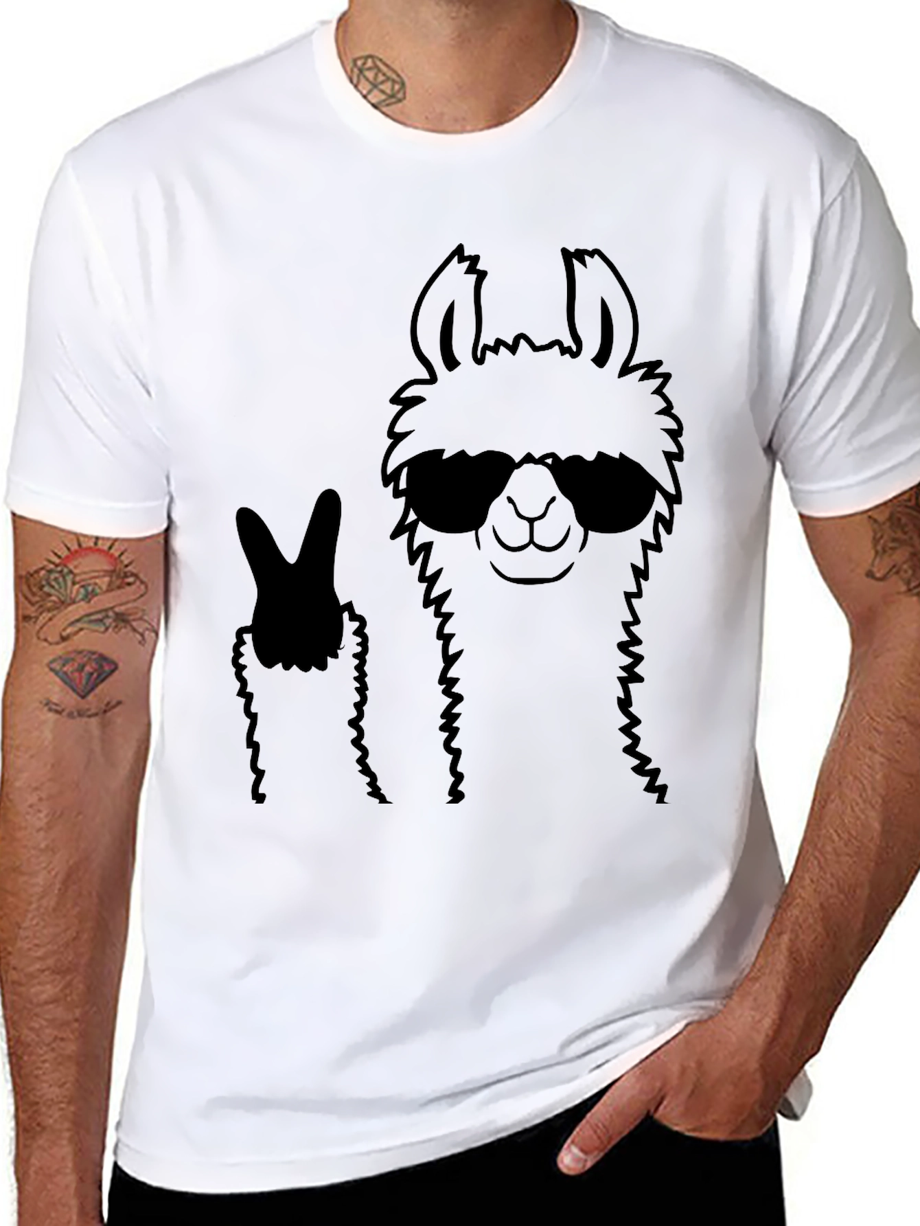 Cool Llama T-Shirt - Peace and Style