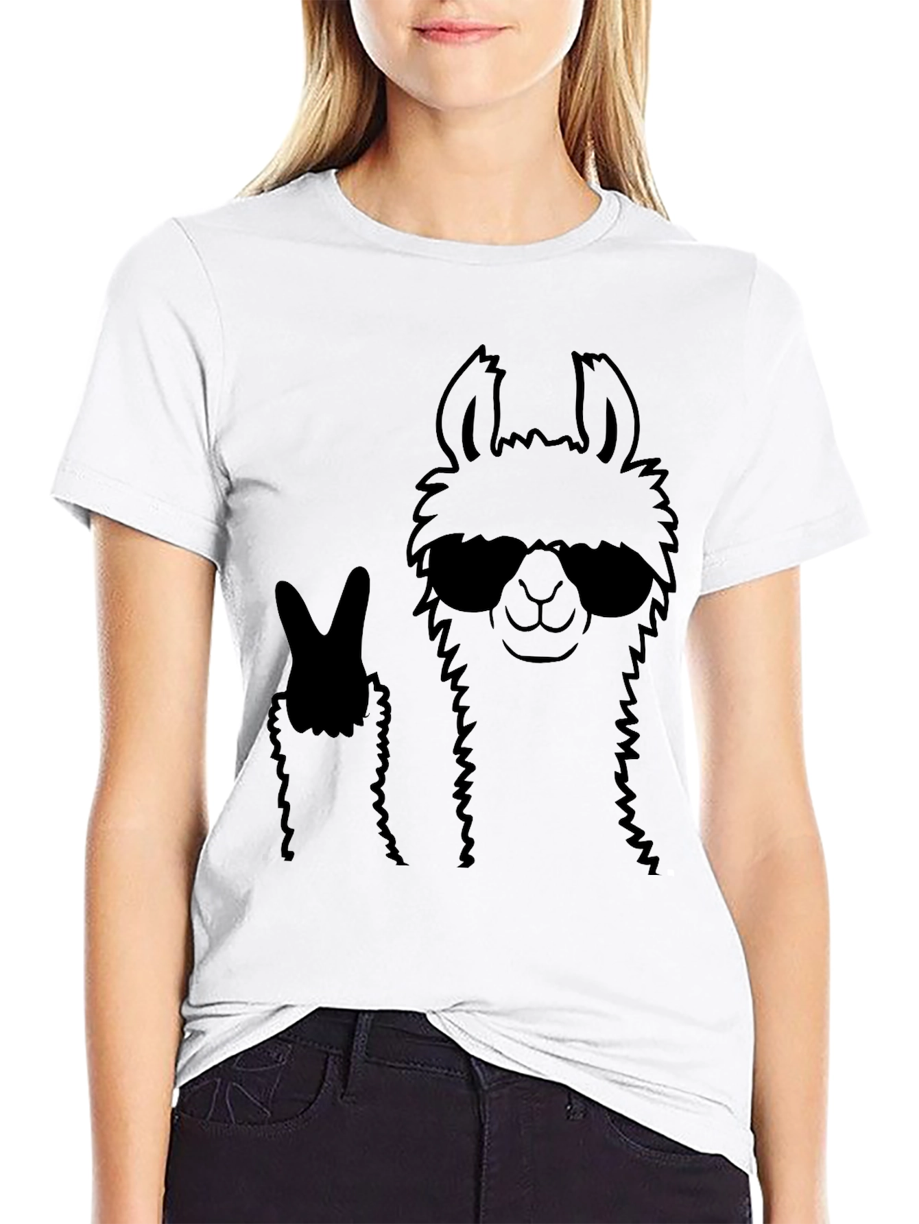 Cool Llama T-Shirt - Peace and Style