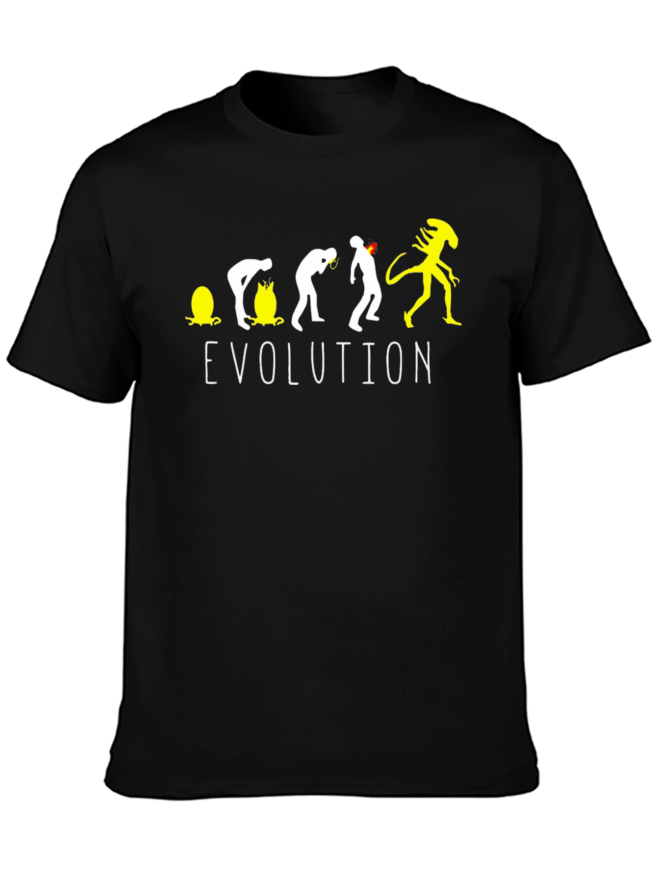 Evolution Alien Black T-Shirt