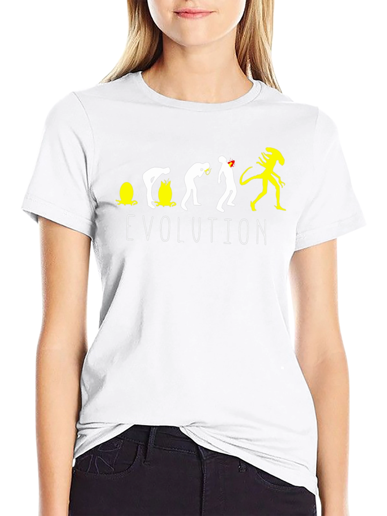 Evolution Alien Black T-Shirt