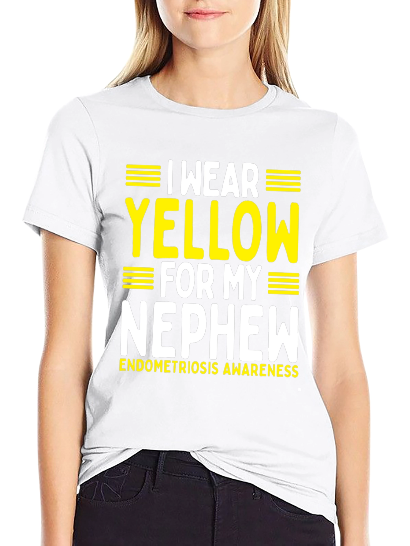 Yellow Endometriosis Awareness Nephew T-Shirt