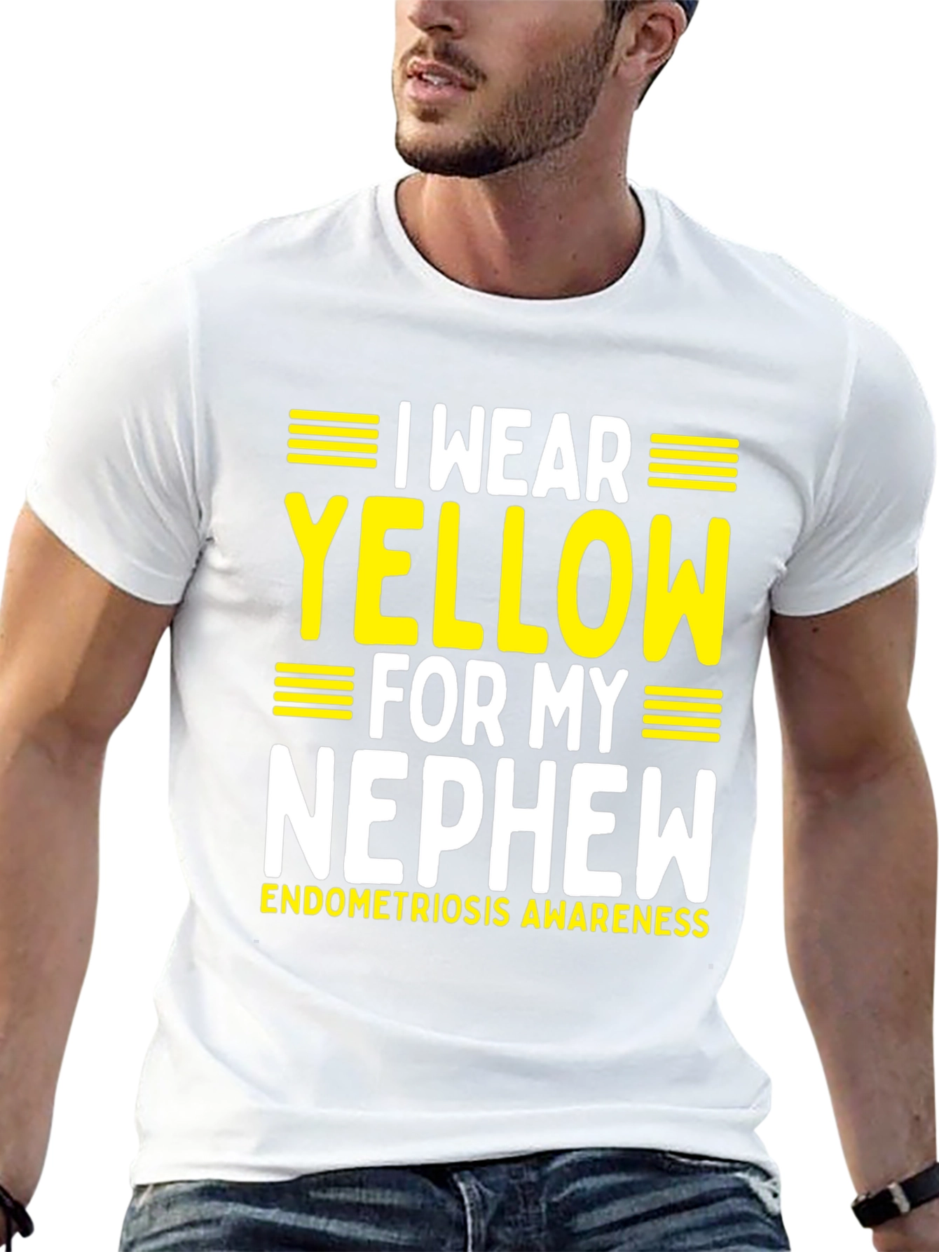 Yellow Endometriosis Awareness Nephew T-Shirt
