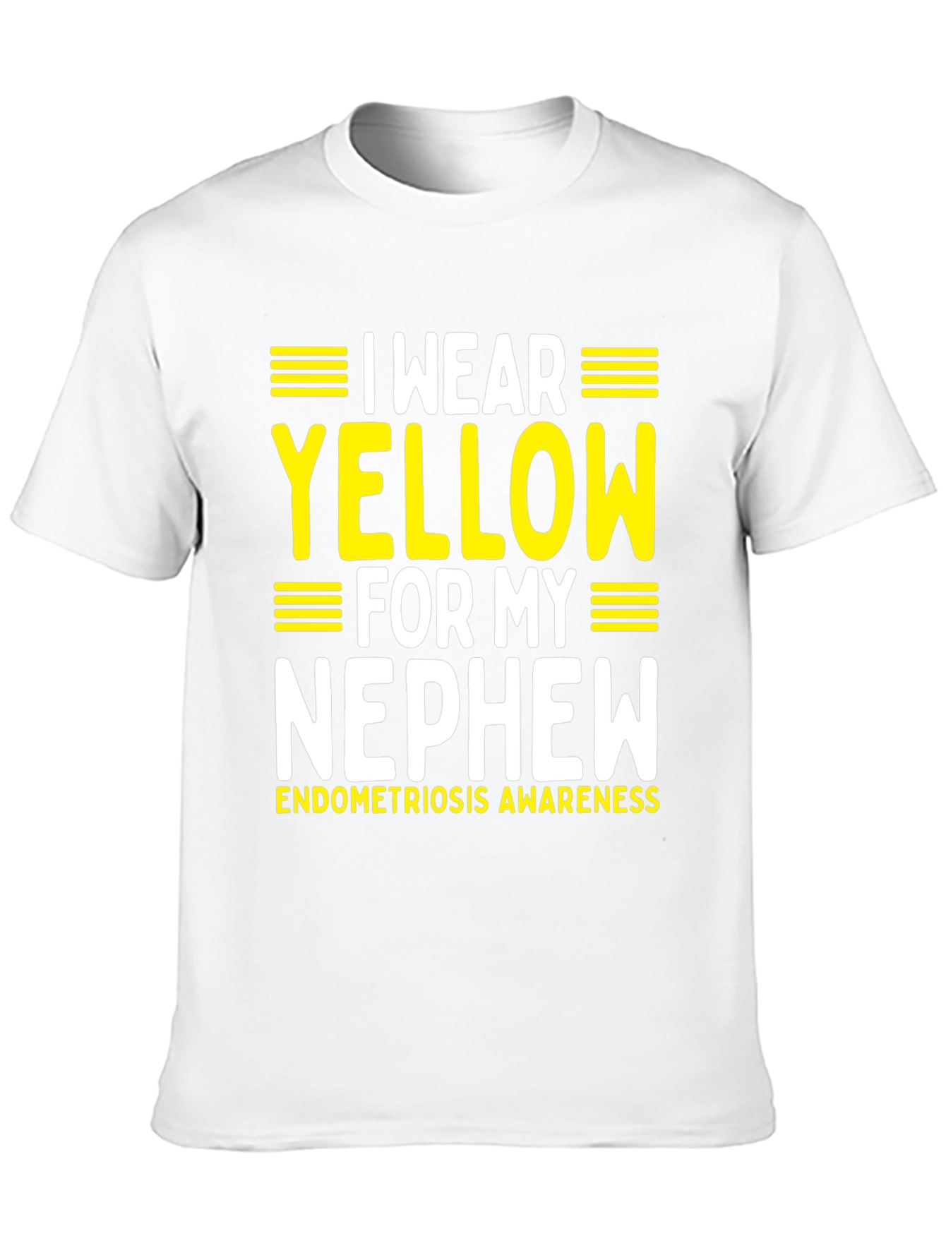 Yellow Endometriosis Awareness Nephew T-Shirt